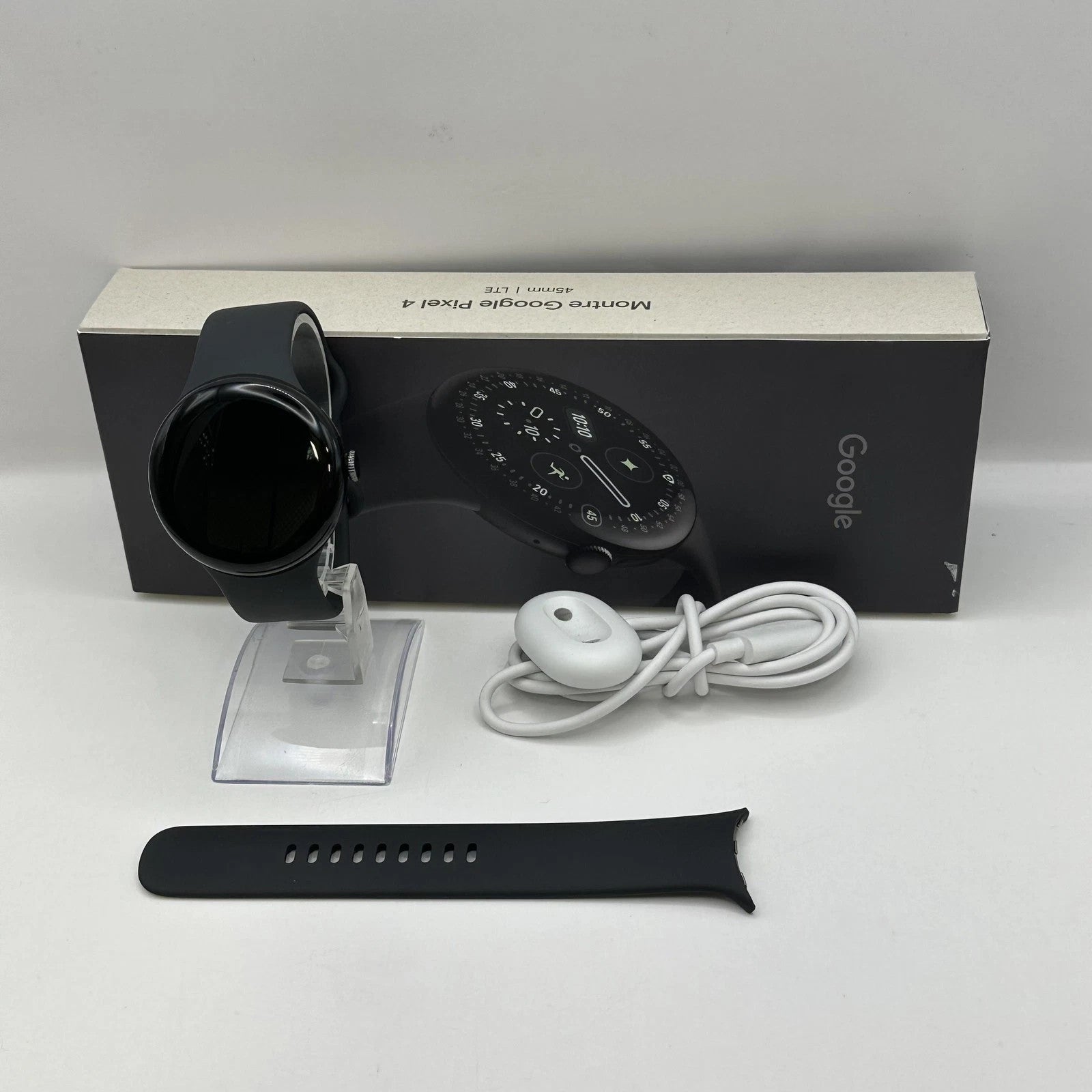 Google Pixel Watch 4 45mm Matte Black Unlocked 32GB