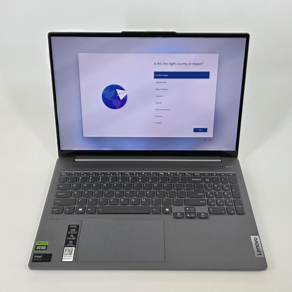 Lenovo IdeaPad Pro 5i 16 Arctic Grey 2.3 GHz Intel Core Ultra 9 32GB RAM 1TB Solid State Drive NVIDIA GeForce RTX 4050 6 GB