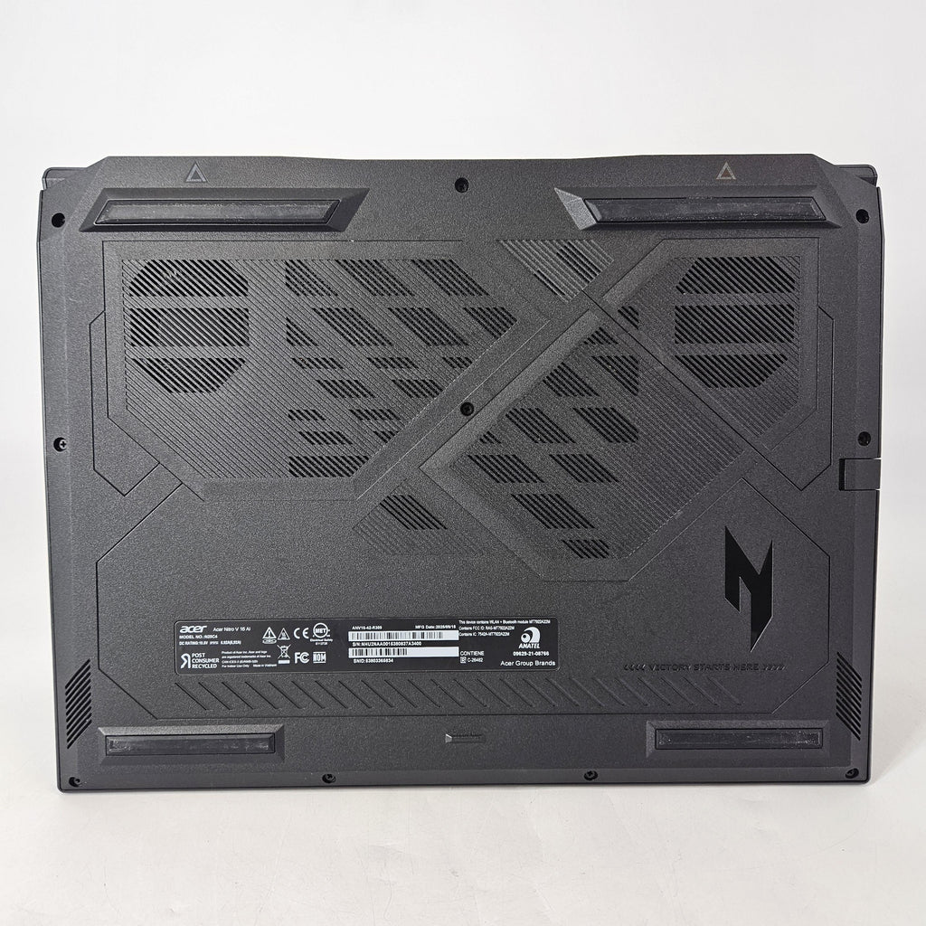 Acer Nitro V 16 AI Black 4.3 GHz AMD Ryzen 5 240 16GB RAM 512GB Solid State Drive NVIDIA GeForce RTX 5050 8 GB