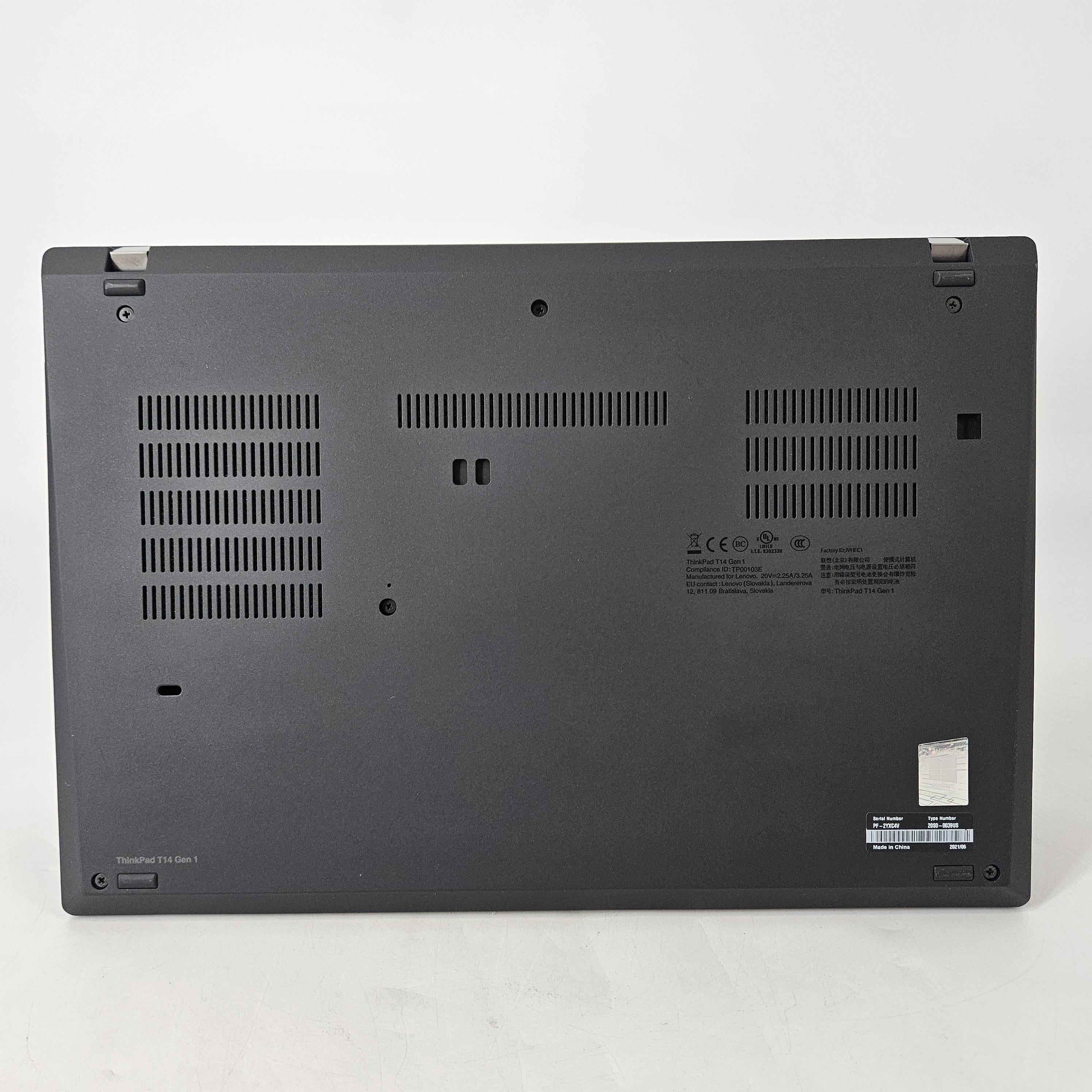 Lenovo ThinkPad T14 Gen 1 Black 1.6 GHz Intel Core i5 10th Gen. 16GB RAM 256GB Solid State Drive