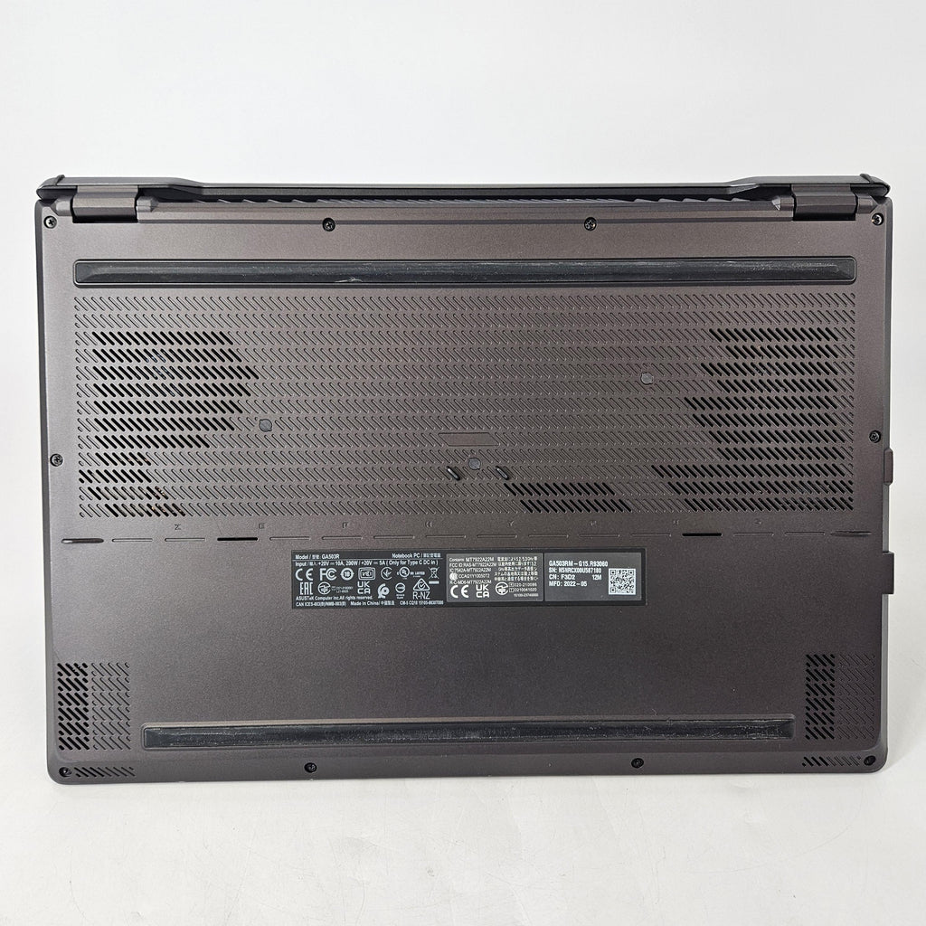 Asus ROG Zephyrus G15 GA503 15.6 Black 3.3 GHz AMD Ryzen 9 6900HS 16GB RAM 512GB Solid State Drive NVIDIA GeForce RTX 3060 6 GB