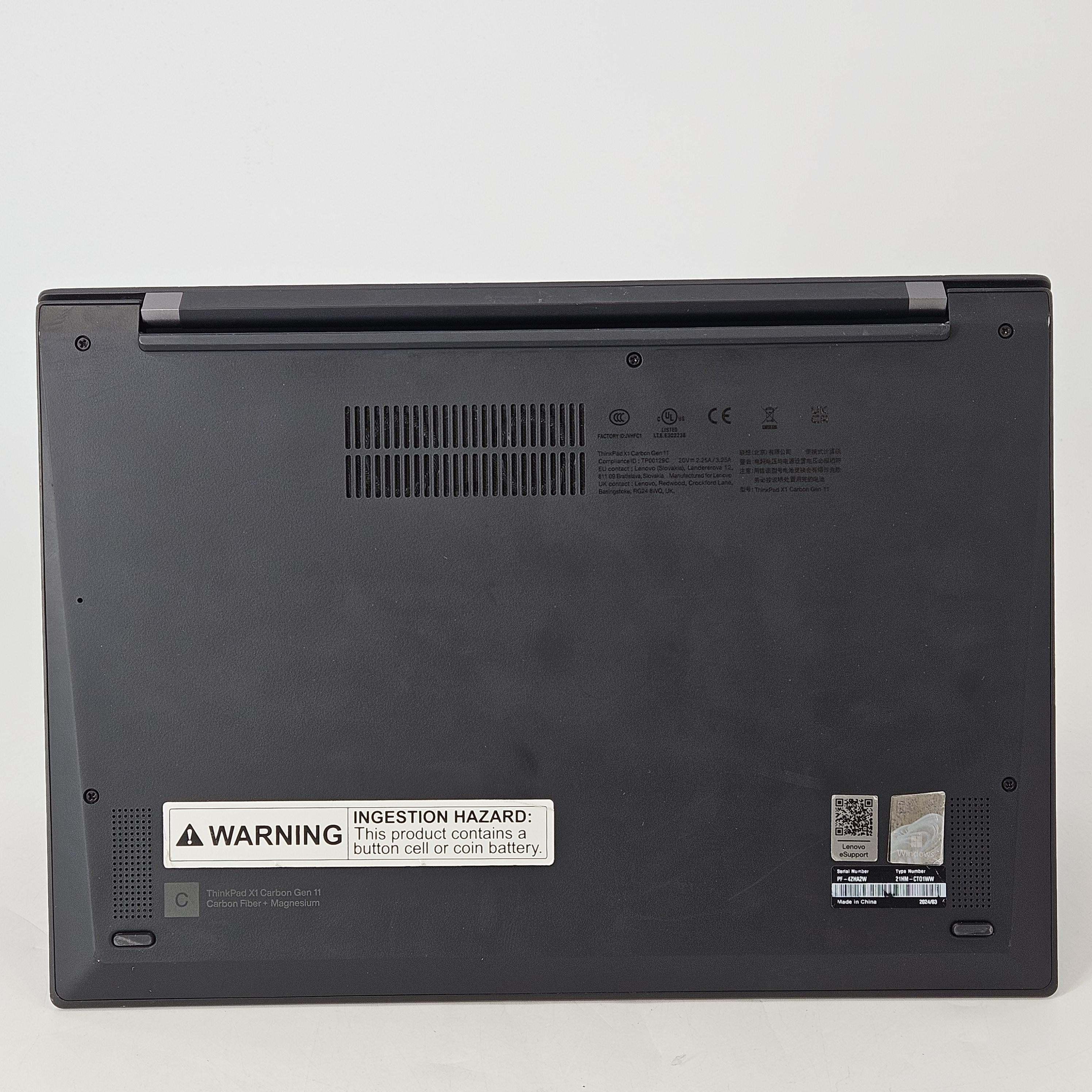 Lenovo ThinkPad X1 Carbon Gen 11 14 Gray 1.3 GHz Intel Core i5 13th Gen. 16GB RAM 256GB Solid State Drive
