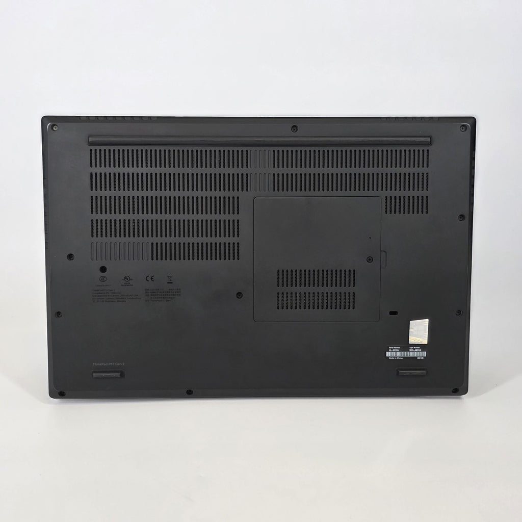 Lenovo ThinkPad P15 Gen 2 Black 2.3 GHz Intel Core i7 11th Gen. 32GB RAM 1TB Solid State Drive NVIDIA RTX A4000 8 GB