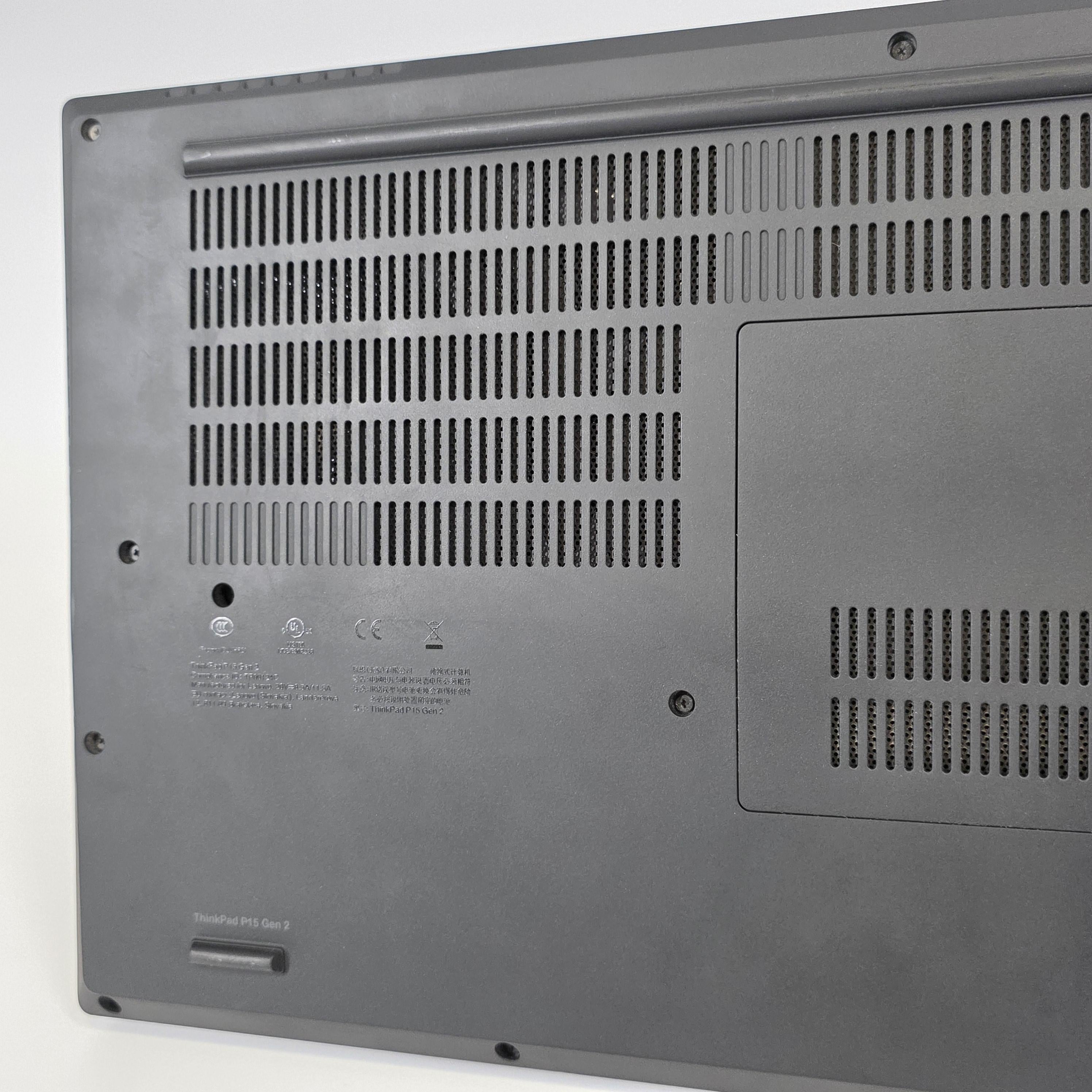 Lenovo ThinkPad P15 Gen 2 Black 2.3 GHz Intel Core i7 11th Gen. 32GB RAM 1TB Solid State Drive NVIDIA RTX A4000 8 GB