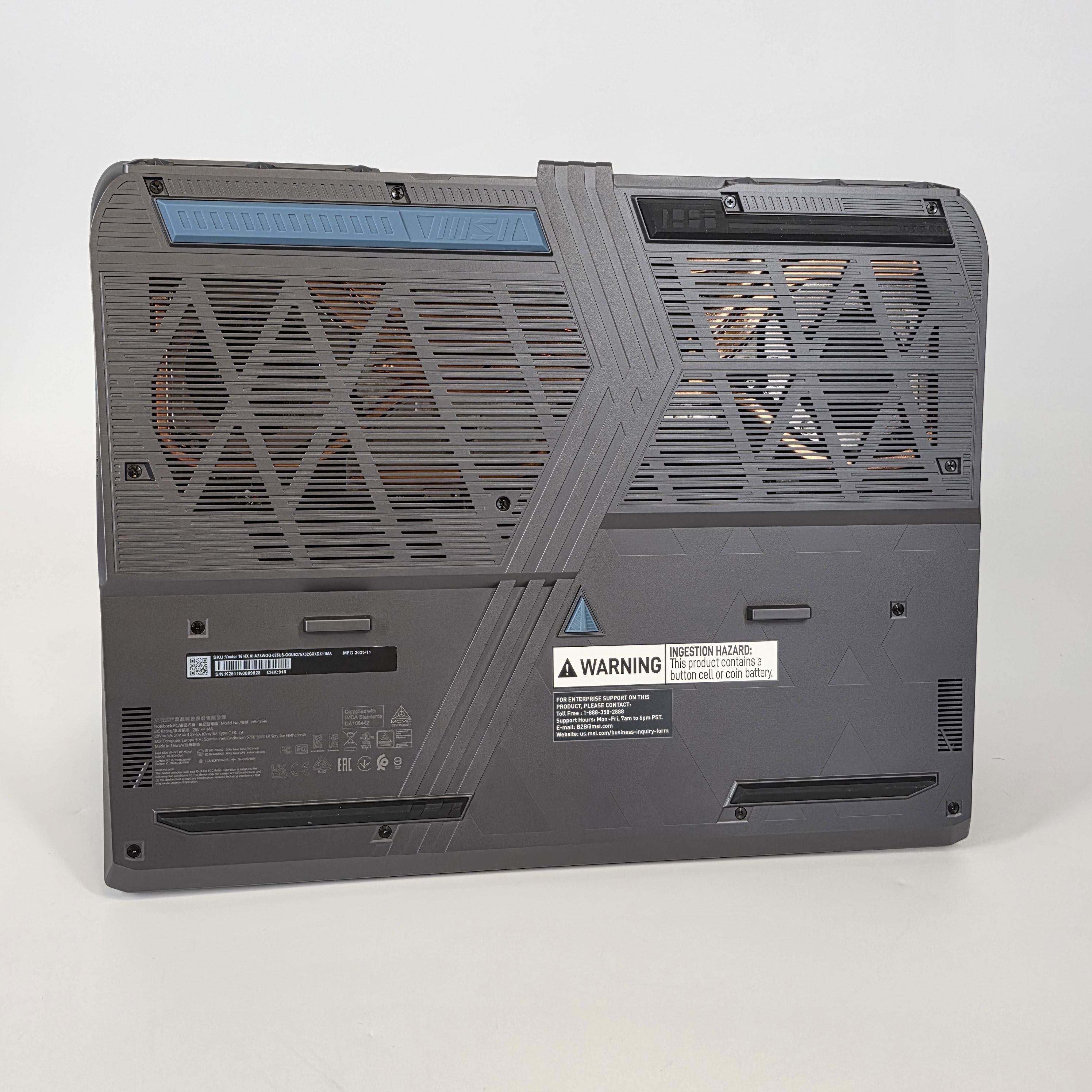 MSI Vector 16 HX AI 16 Gray 2.7 GHz Intel Core Ultra 9 Series 2 32GB RAM 1TB Solid State Drive NVIDIA GeForce RTX 5070 8 GB