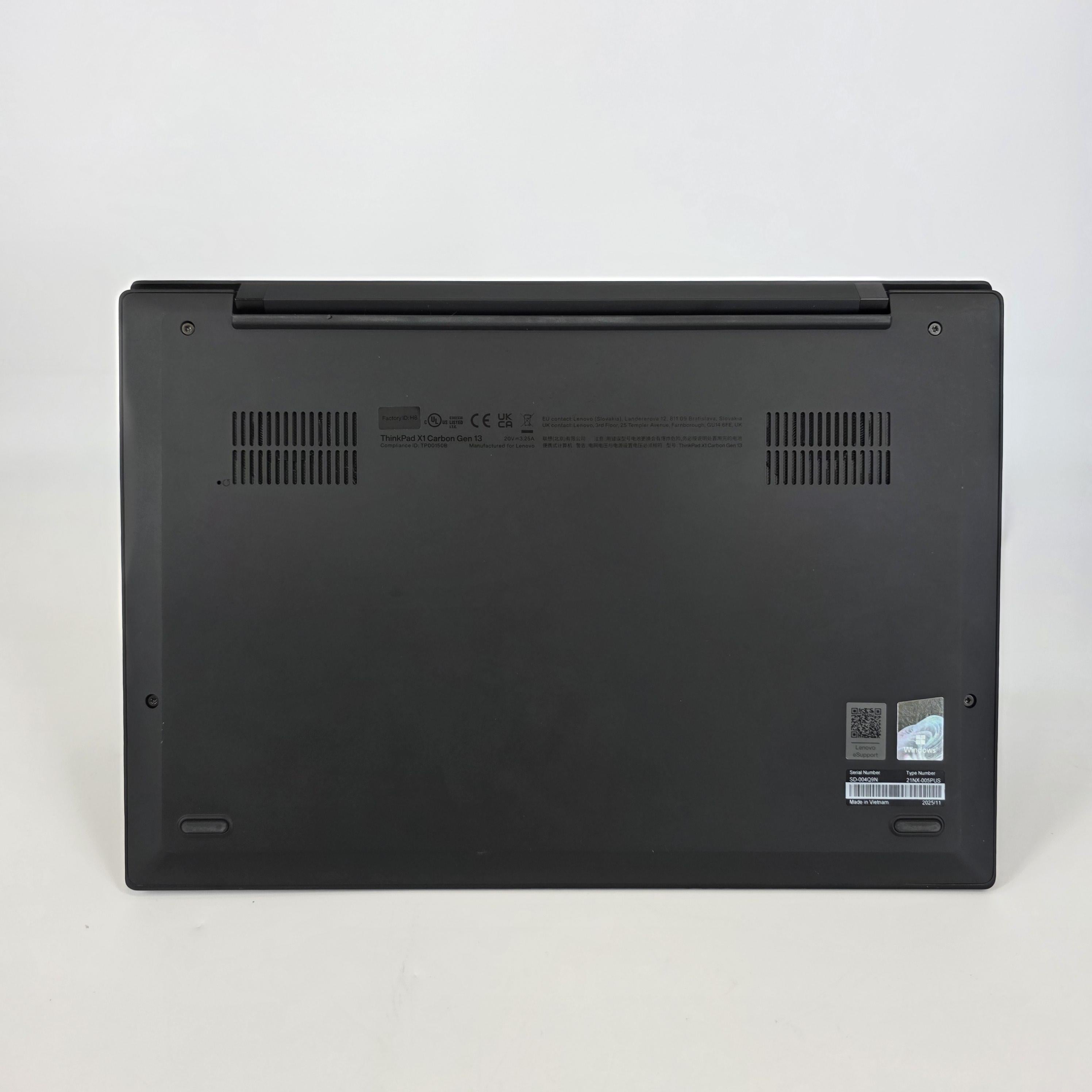 Lenovo ThinkPad X1 Carbon Gen 13 14 Black 1.5 GHz Intel Core Ultra 5 Series 2 16GB RAM 512GB Solid State Drive