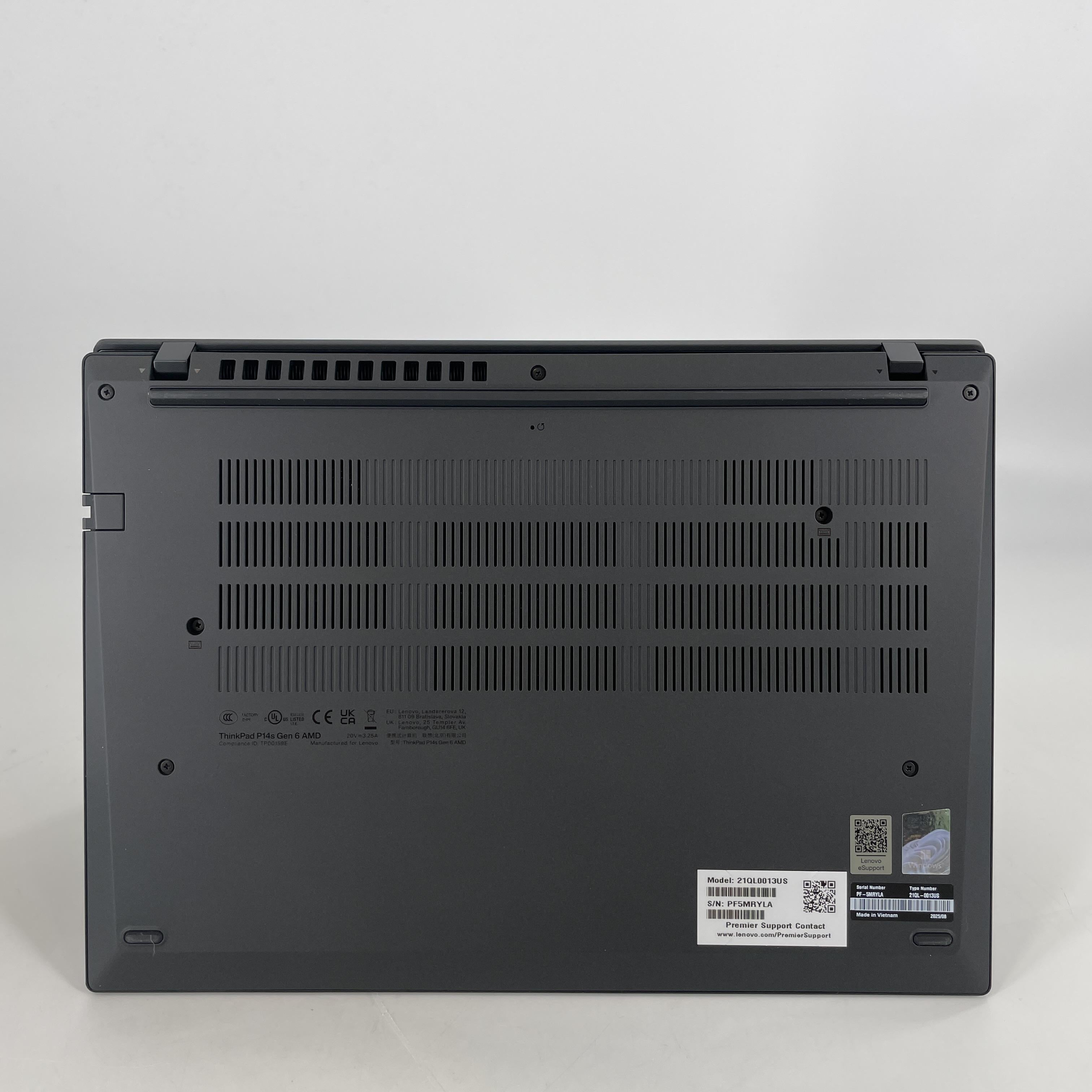 Lenovo ThinkPad P14s Gen 6 Black 2.0 GHz AMD Ryzen AI 7 Pro 350 32GB RAM 1TB Solid State Drive