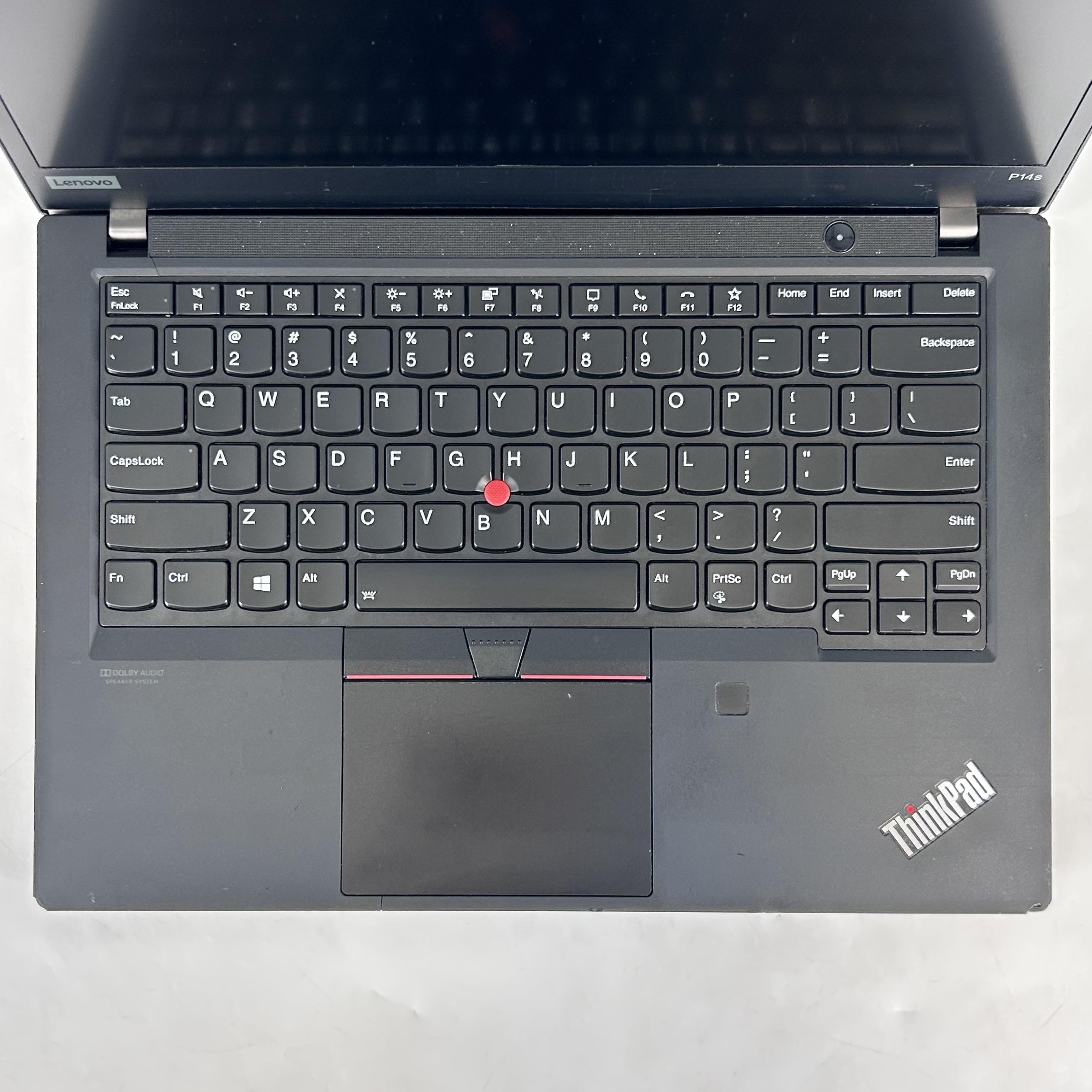 Lenovo ThinkPad P14s Gen 1 Black 1.8 GHz Intel Core i7 10th Gen. 16GB RAM 512GB Solid State Drive NVIDIA Quadro P520 2 GB