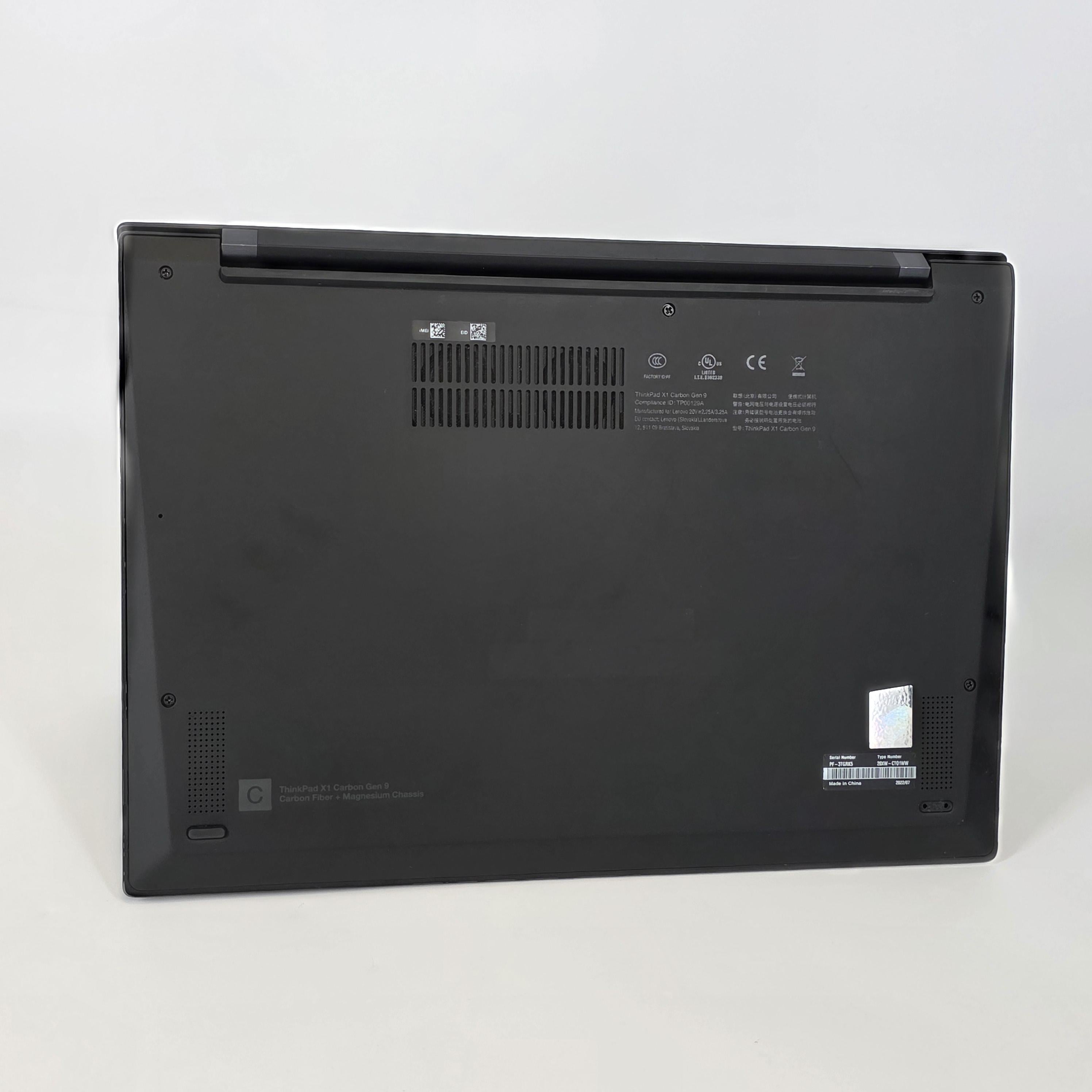 Lenovo ThinkPad X1 Carbon Gen 9 14 Black 2.8 GHz Intel Core i7 11th Gen. 16GB RAM 1TB Solid State Drive