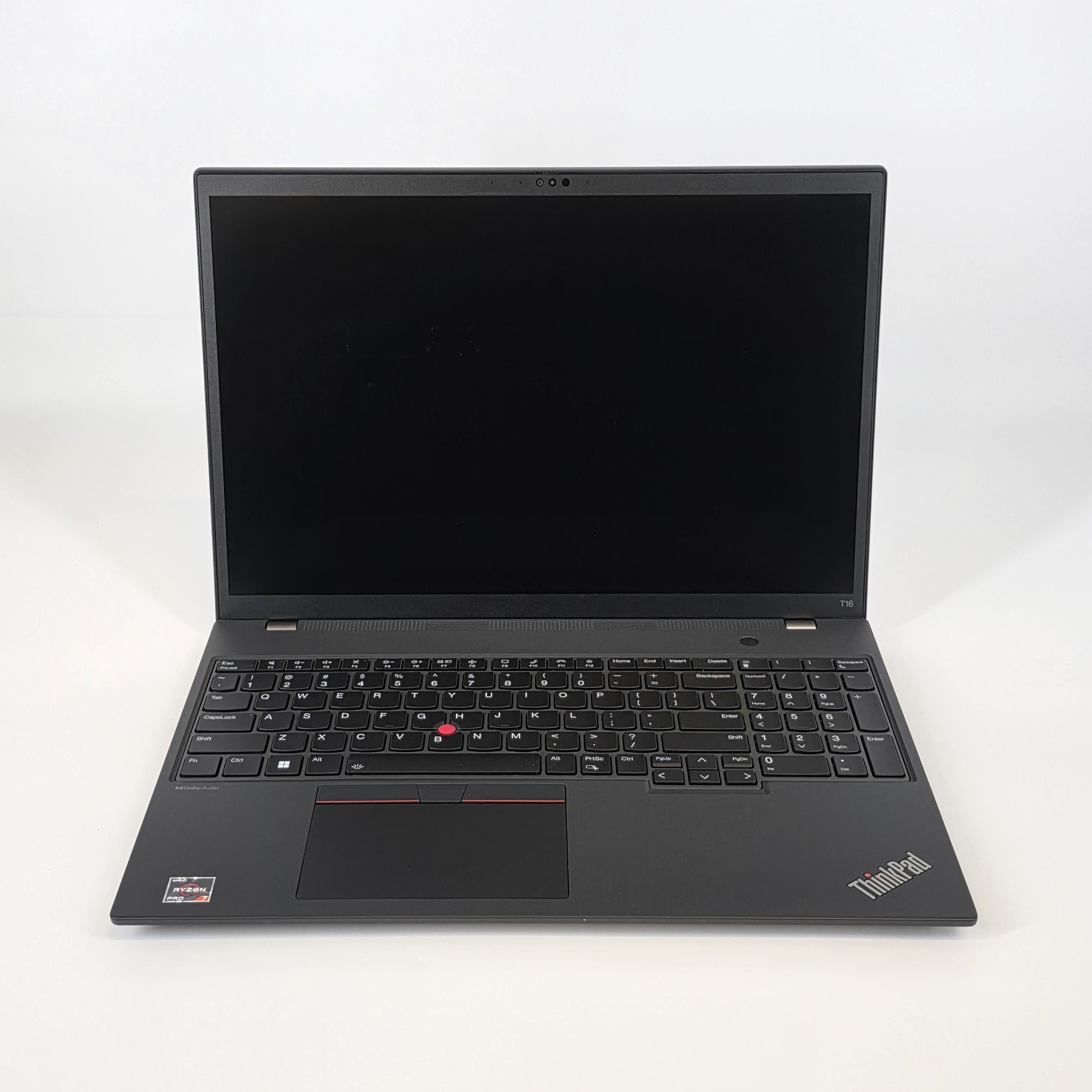 Lenovo ThinkPad T16 Gen 2 Black 3.3 GHz AMD Ryzen 7 Pro 7840U 16GB RAM 512GB Solid State Drive