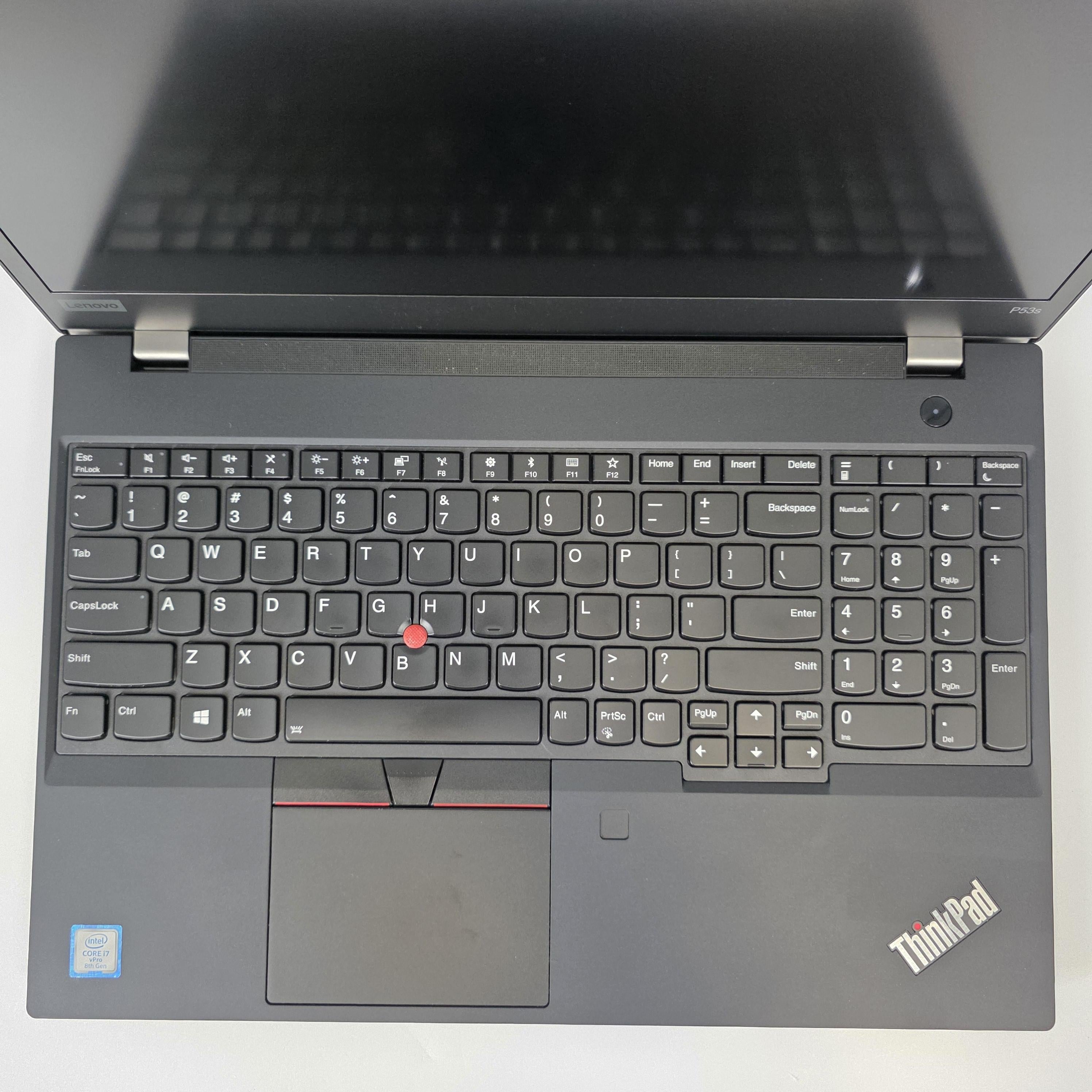 Lenovo ThinkPad P53s 15.6 Black 1.9 GHz Intel Core i7 8th Gen. 16GB RAM 512GB Solid State Drive NVIDIA Quadro P520 2 GB