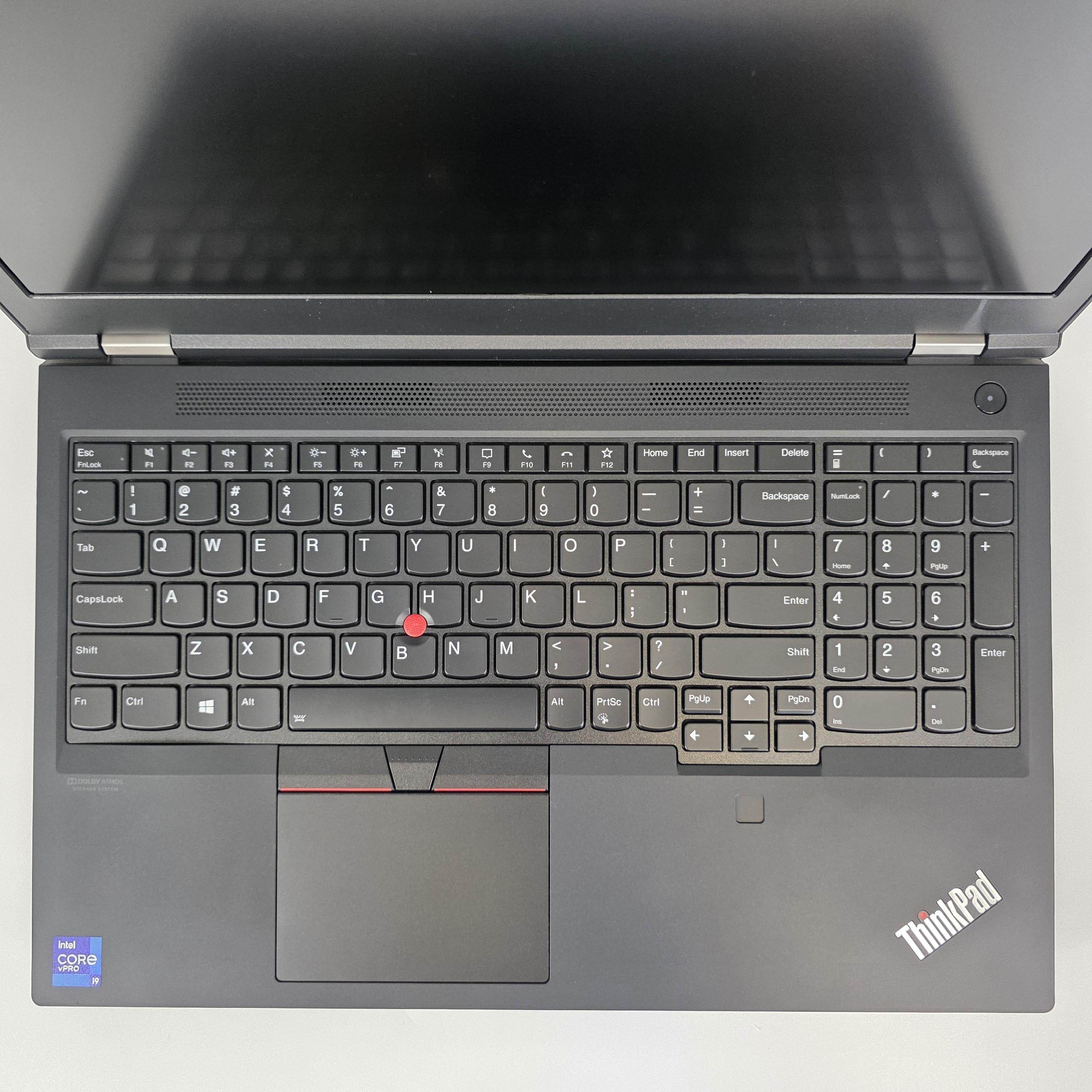 Lenovo ThinkPad P15 Gen 2 Black 2.6 GHz Intel Core i9 11th Gen. 64GB RAM 512GB Solid State Drive NVIDIA RTX A2000 4 GB