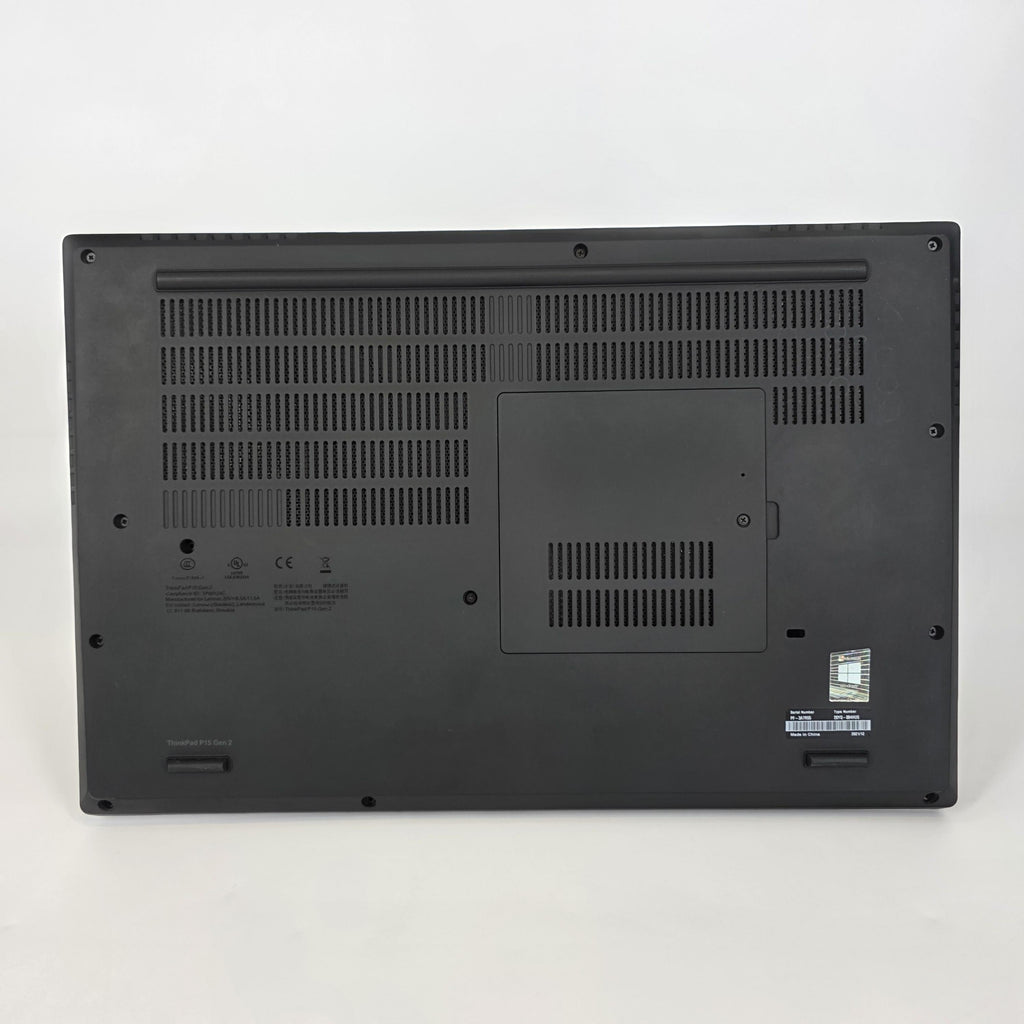 Lenovo ThinkPad P15 Gen 2 Black 2.6 GHz Intel Core i9 11th Gen. 64GB RAM 512GB Solid State Drive NVIDIA RTX A2000 4 GB