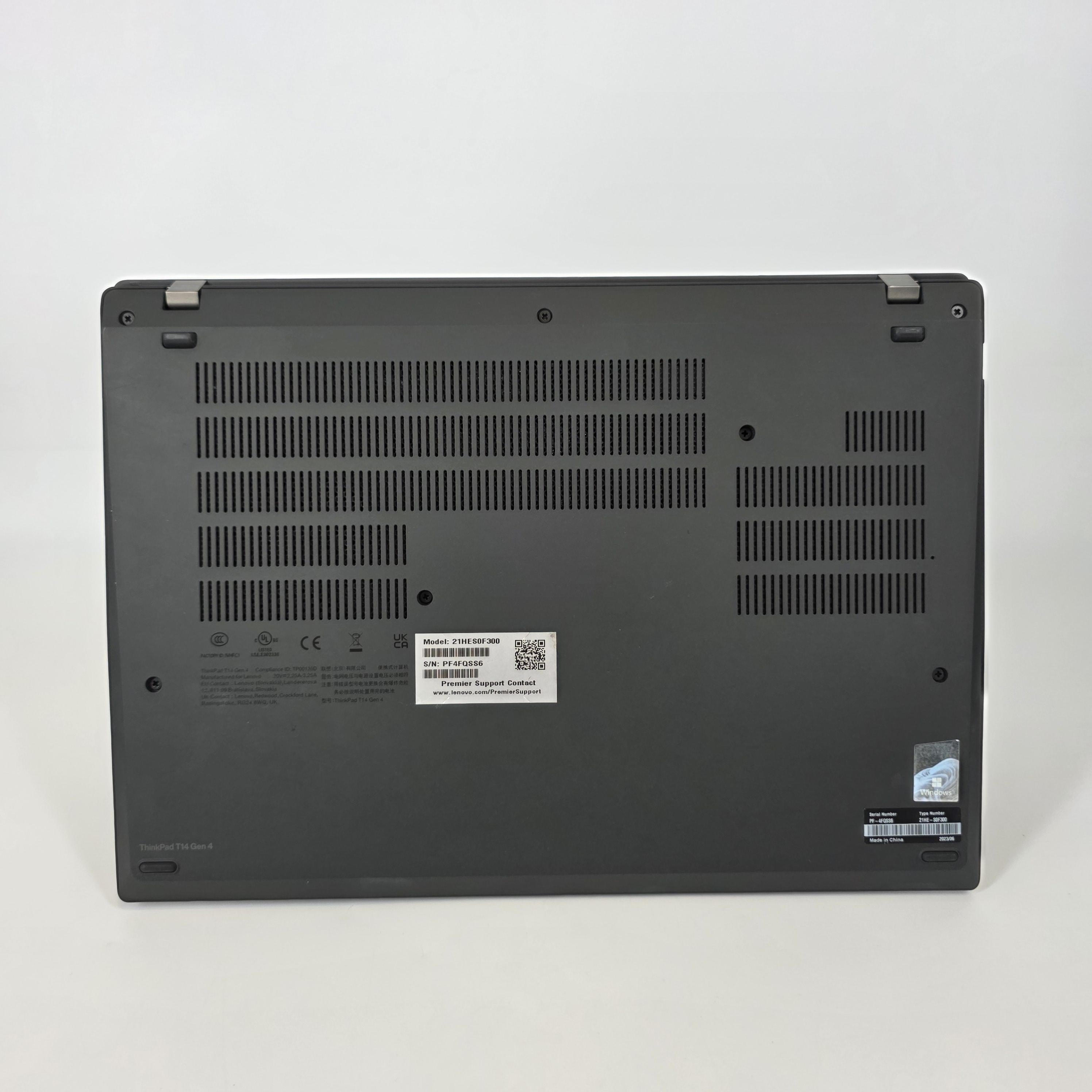 Lenovo ThinkPad T14 Gen 4 Gray 1.9 GHz Intel Core i7 13th Gen. 16GB RAM 512GB Solid State Drive