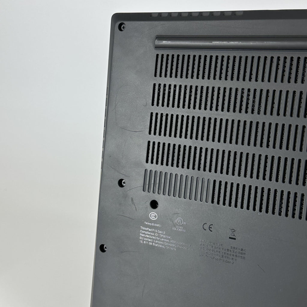 Lenovo ThinkPad P15 Gen 2 Black 2.3 GHz Intel Core i7 11th Gen. 32GB RAM 1TB Solid State Drive NVIDIA RTX A4000 8 GB