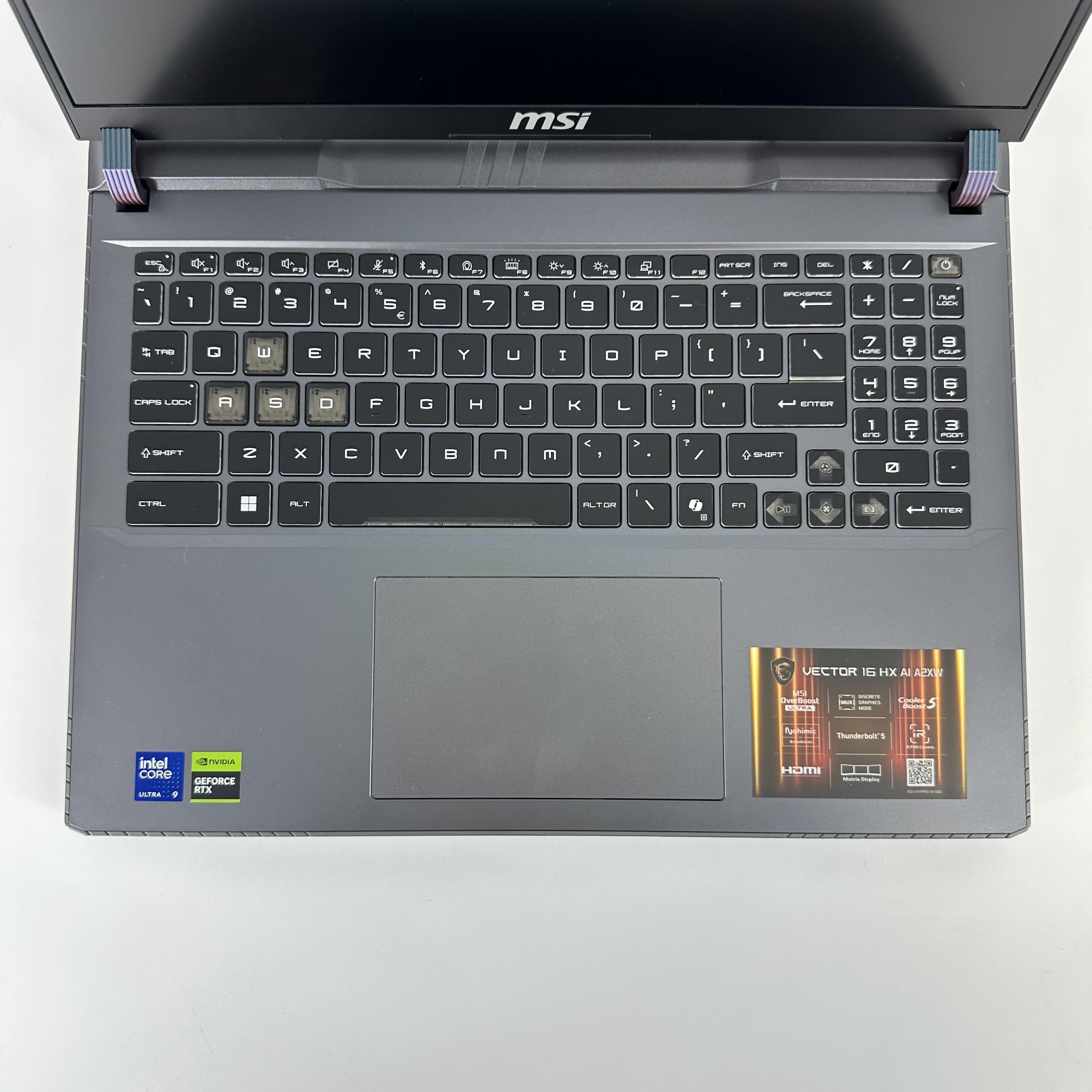 MSI Vector 16 HX AI 16 Gray 2.7 GHz Intel Core Ultra 9 Series 2 32GB RAM 1TB Solid State Drive NVIDIA GeForce RTX 5070 8 GB