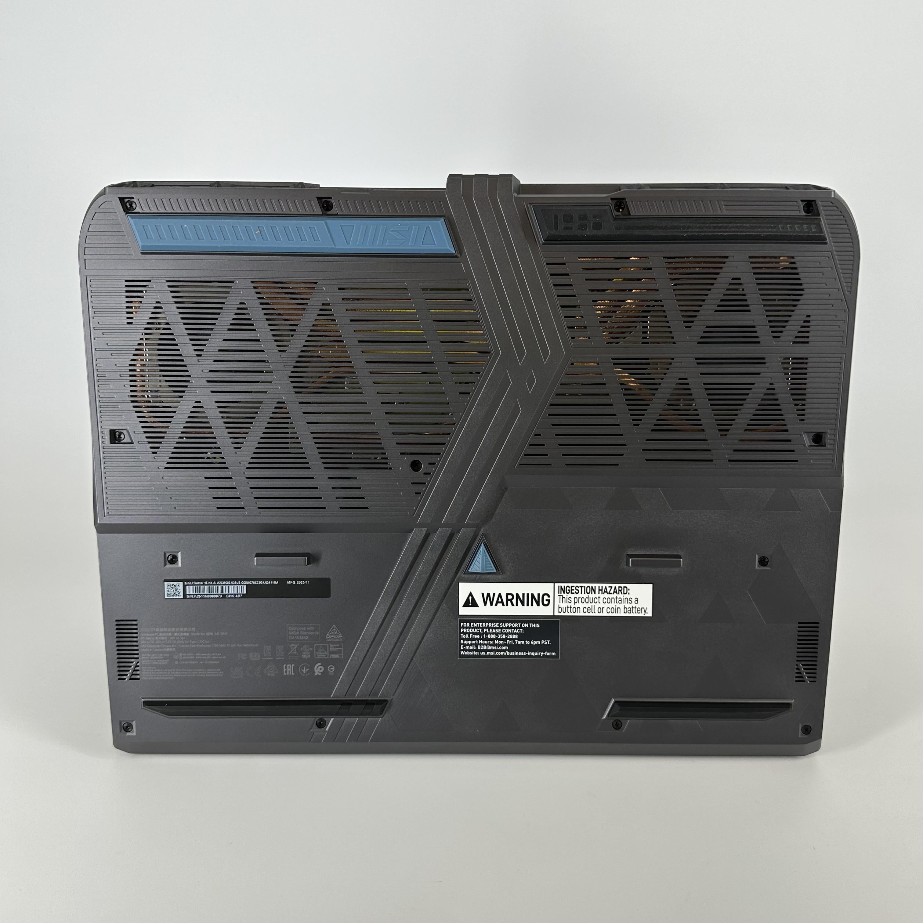 MSI Vector 16 HX AI 16 Gray 2.7 GHz Intel Core Ultra 9 Series 2 32GB RAM 1TB Solid State Drive NVIDIA GeForce RTX 5070 8 GB