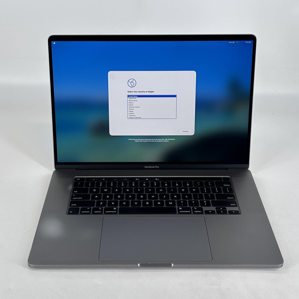 Apple MacBook Pro 16 Touch Bar 2019 Space Gray 2.3 GHz Intel Core i9 9th Gen. 32GB RAM 1TB Solid State Drive AMD Radeon Pro 5500M 8 GB