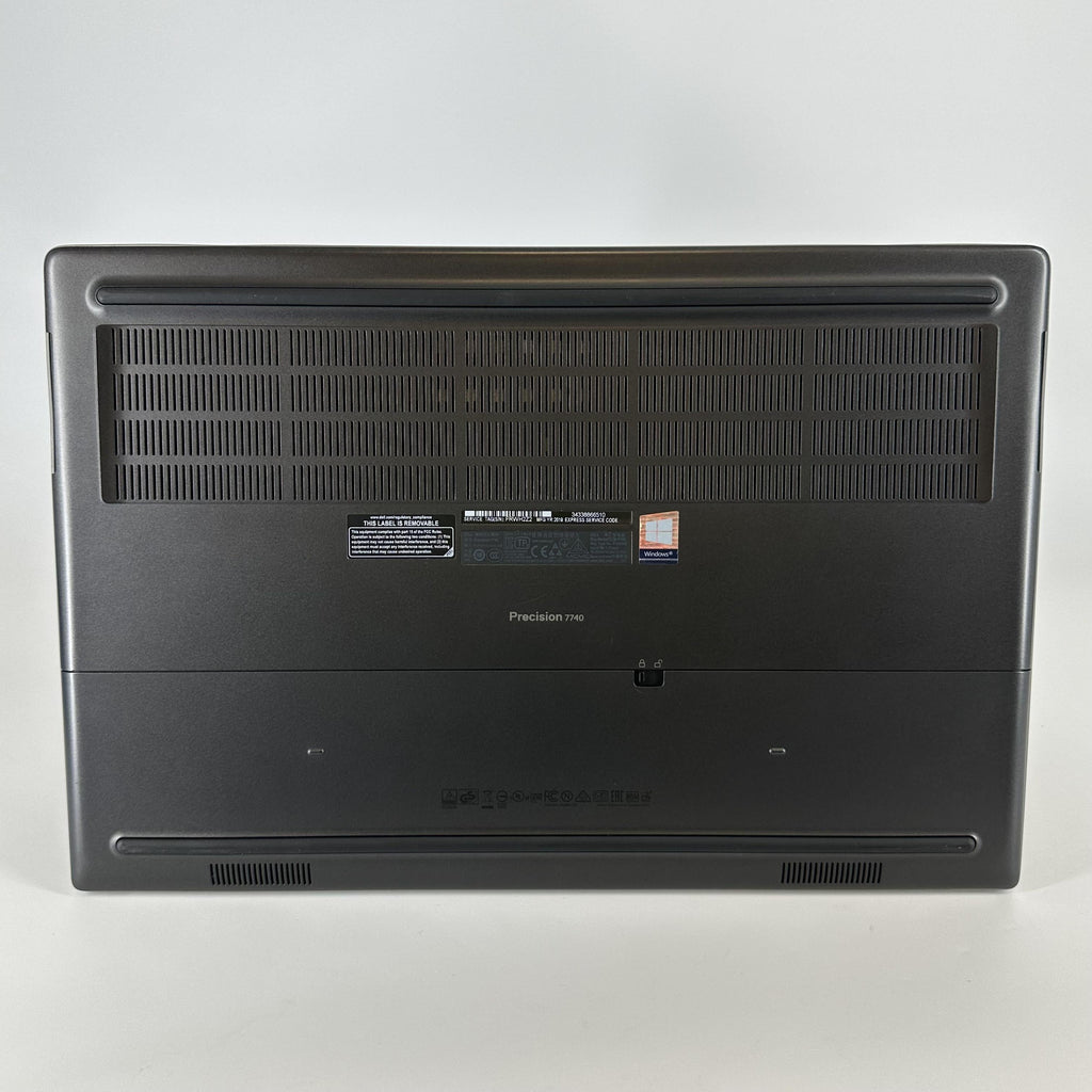 Dell Precision 7740 17.3 Gray 2.6 GHz Intel Core i7 9th Gen. 64GB RAM 512GB Solid State Drive NVIDIA Quadro RTX 4000 8 GB