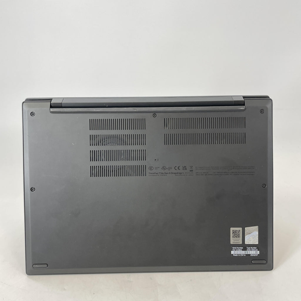 Lenovo ThinkPad T14s Gen 6 Black 3.42 GHz Qualcomm Snapdragon X Elite 32GB RAM 1TB Solid State Drive