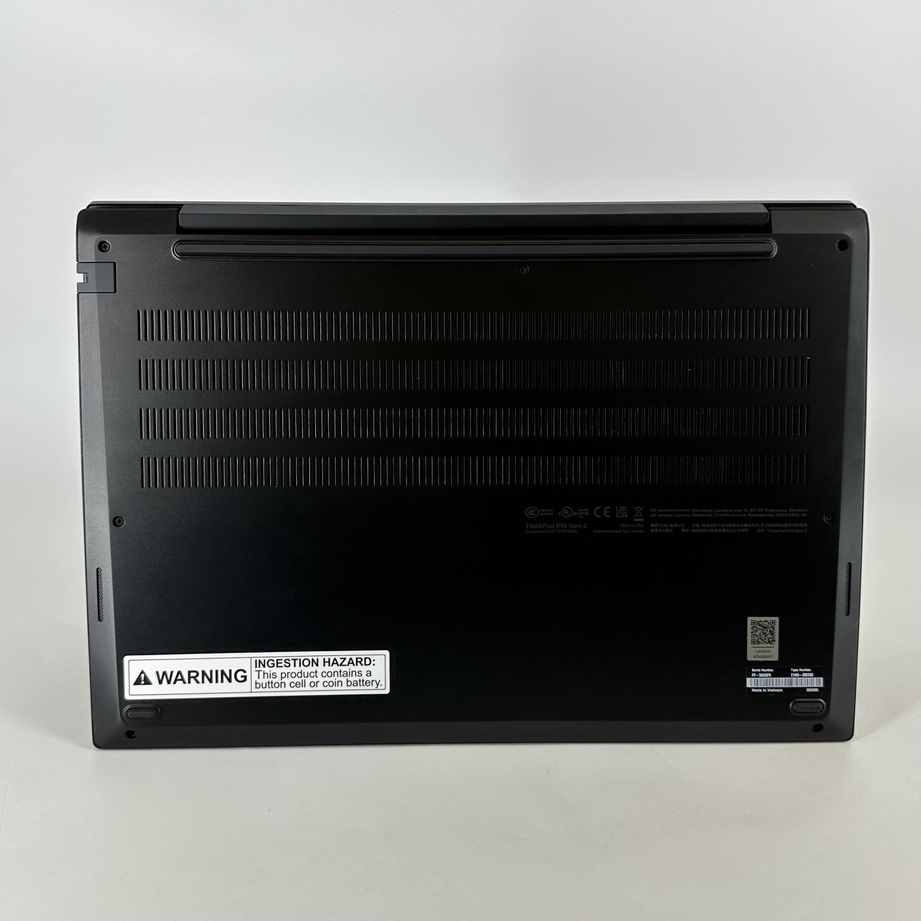 Lenovo ThinkPad E16 Gen 2 Black 2.9 GHz AMD Ryzen 5 7535U 16GB RAM 512GB Solid State Drive