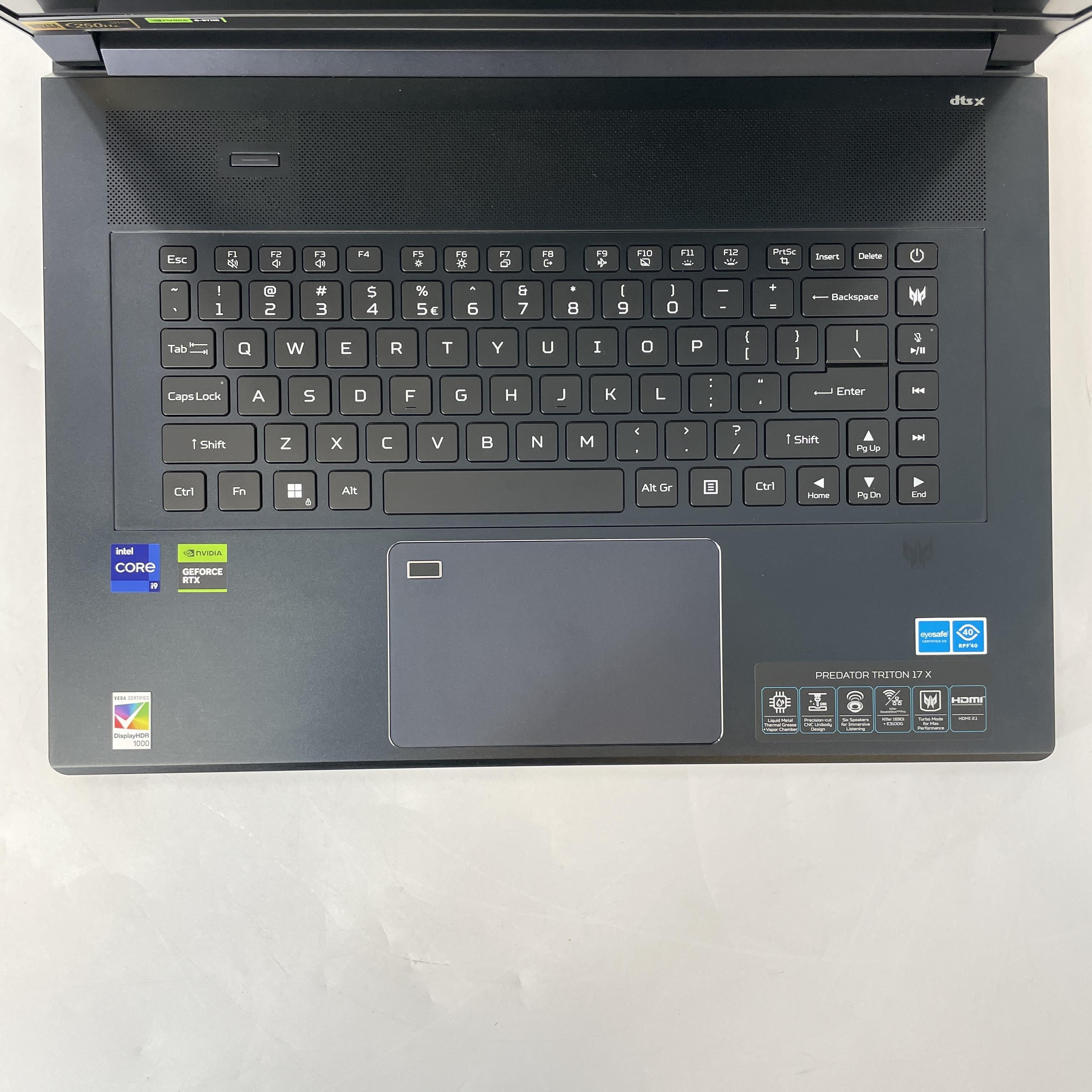 Acer Predator Triton 17 X 17 Blue 2.2 GHz Intel Core i9 13th Gen. 64GB RAM 2TB Solid State Drive NVIDIA GeForce RTX 4090 16 GB