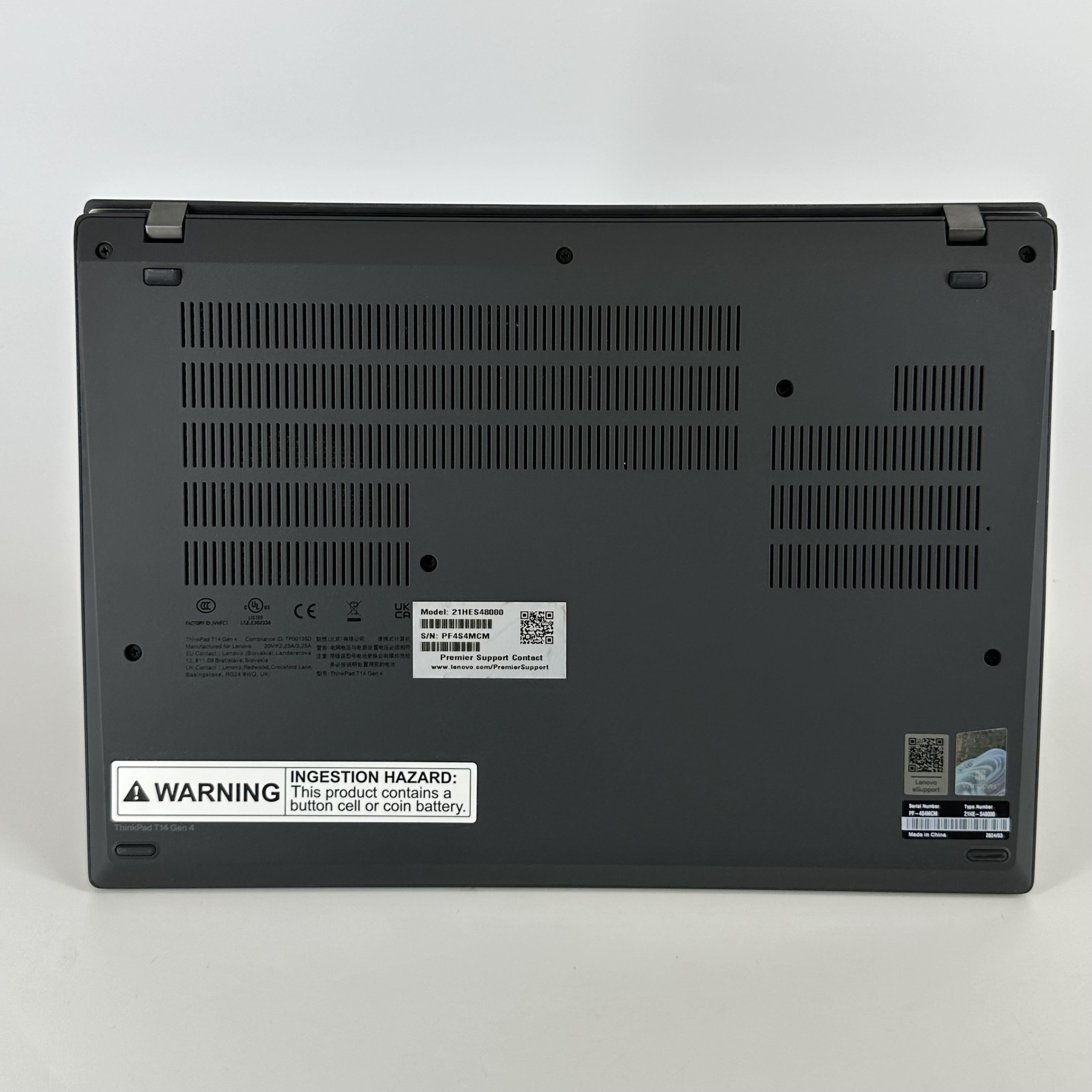Lenovo ThinkPad T14 Gen 4 Gray 1.8 GHz Intel Core i7 13th Gen. 32GB RAM 512GB Solid State Drive