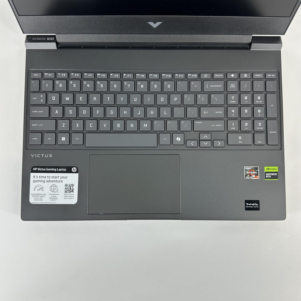 HP Victus 15.6 Black 3.2 GHz AMD Ryzen 7 7445HS 16GB RAM 512GB Solid State Drive NVIDIA GeForce RTX 4050 6 GB