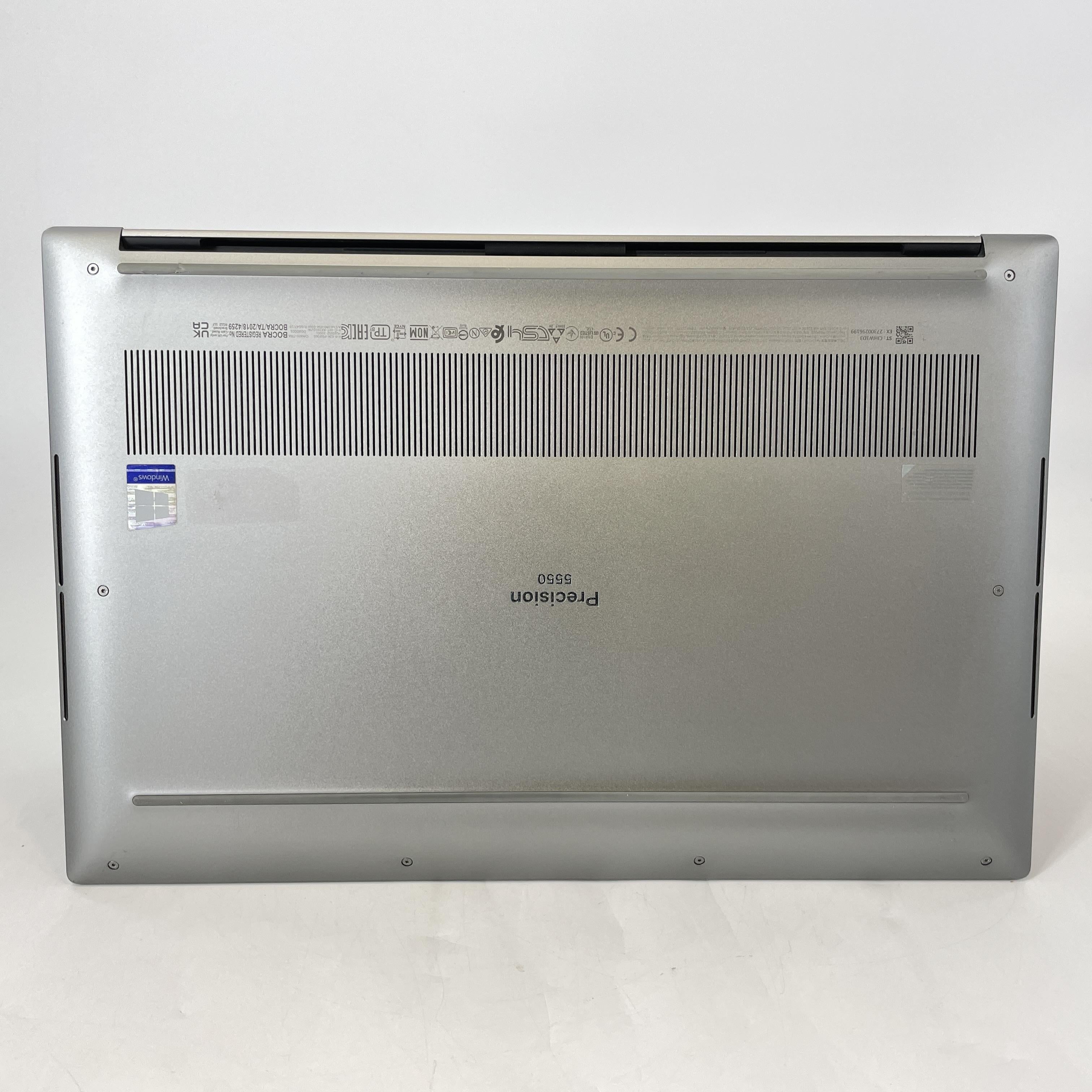 Dell Precision 5550 15.6 Gray 2.3 GHz Intel Core i7 10th Gen. 64GB RAM 2TB Solid State Drive NVIDIA Quadro T2000 4 GB