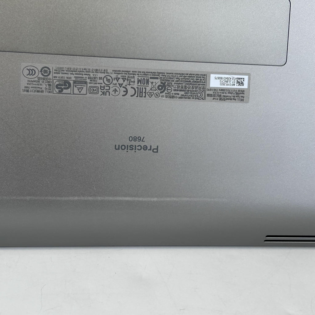 Dell Precision 7680 16 Gray 2.2 GHz Intel Core i9 13th Gen. 64GB RAM 1TB Solid State Drive NVIDIA RTX 3500 Ada 12 GB