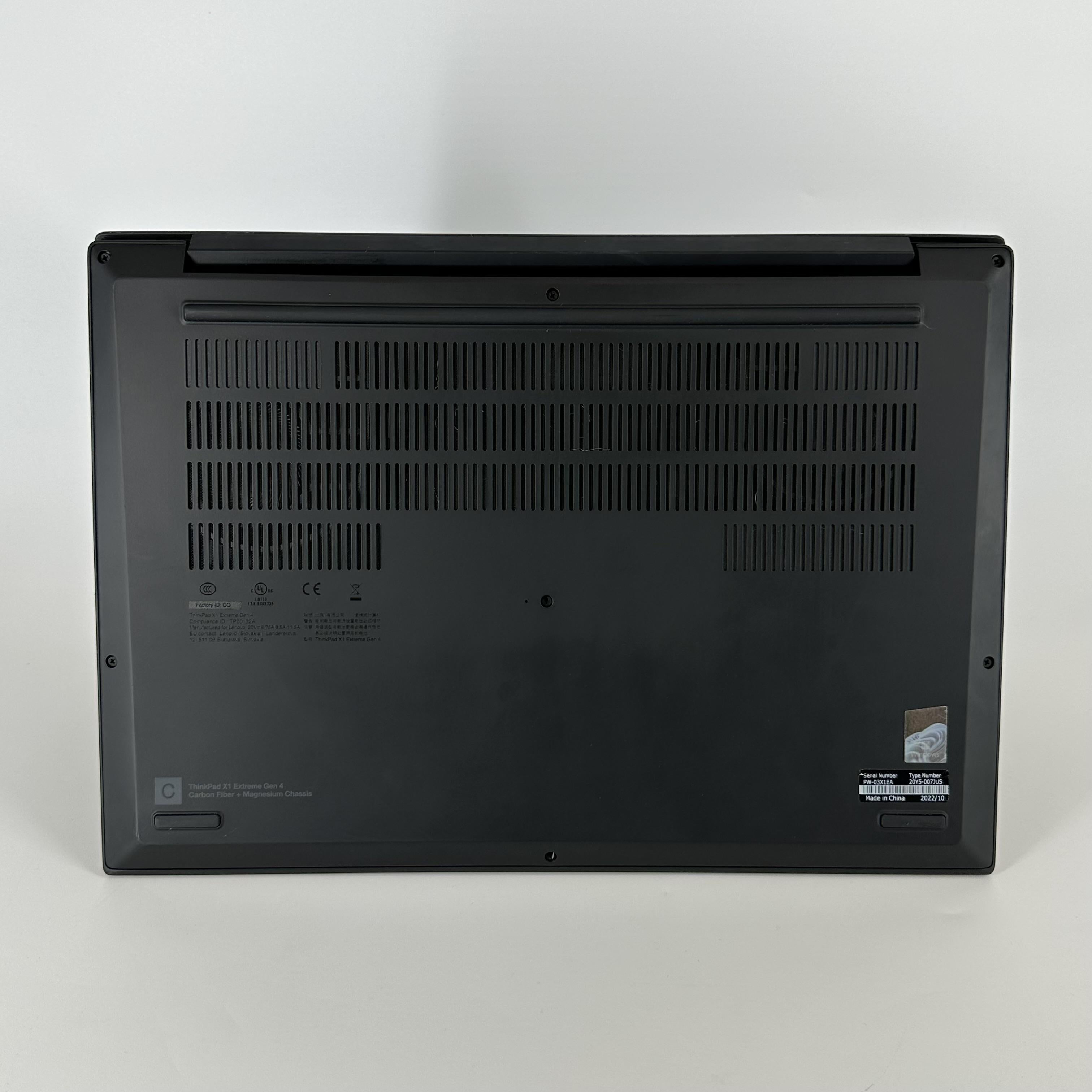 Lenovo ThinkPad X1 Extreme Gen 4 16 Black 2.3 GHz Intel Core i7 11th Gen. 16GB RAM 512GB Solid State Drive NVIDIA GeForce RTX 3060 6 GB