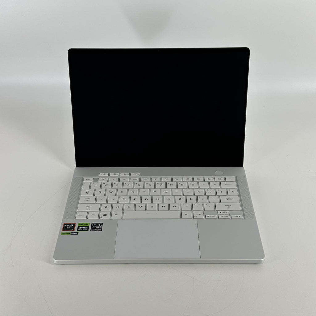 Asus ROG Zephyrus G14 GA403 14 White 4.0 GHz AMD Ryzen 9 8945HS 16GB RAM 1TB Solid State Drive NVIDIA GeForce RTX 4060 8 GB