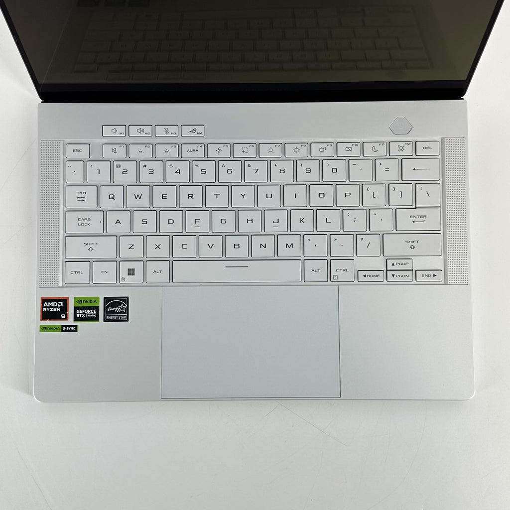 Asus ROG Zephyrus G14 GA403 14 White 4.0 GHz AMD Ryzen 9 8945HS 16GB RAM 1TB Solid State Drive NVIDIA GeForce RTX 4060 8 GB
