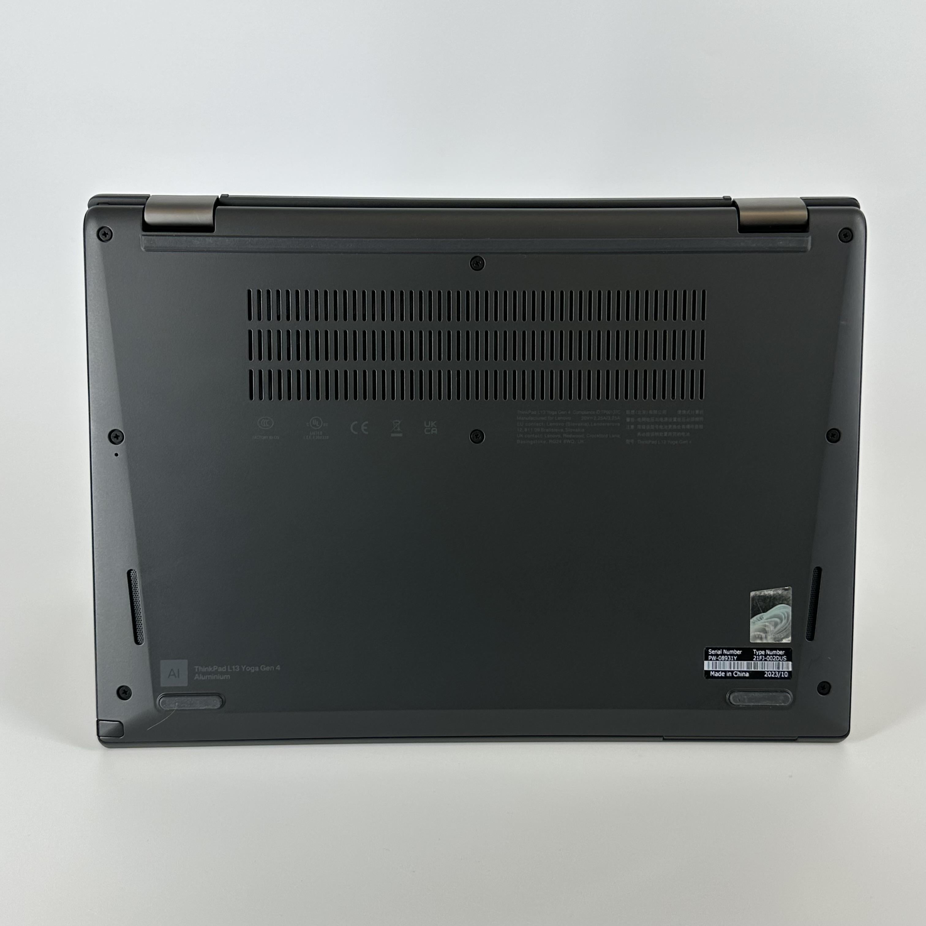 Lenovo ThinkPad L13 Yoga Gen 4 Black 1.7 GHz Intel Core i7 13th Gen. 16GB RAM 512GB Solid State Drive