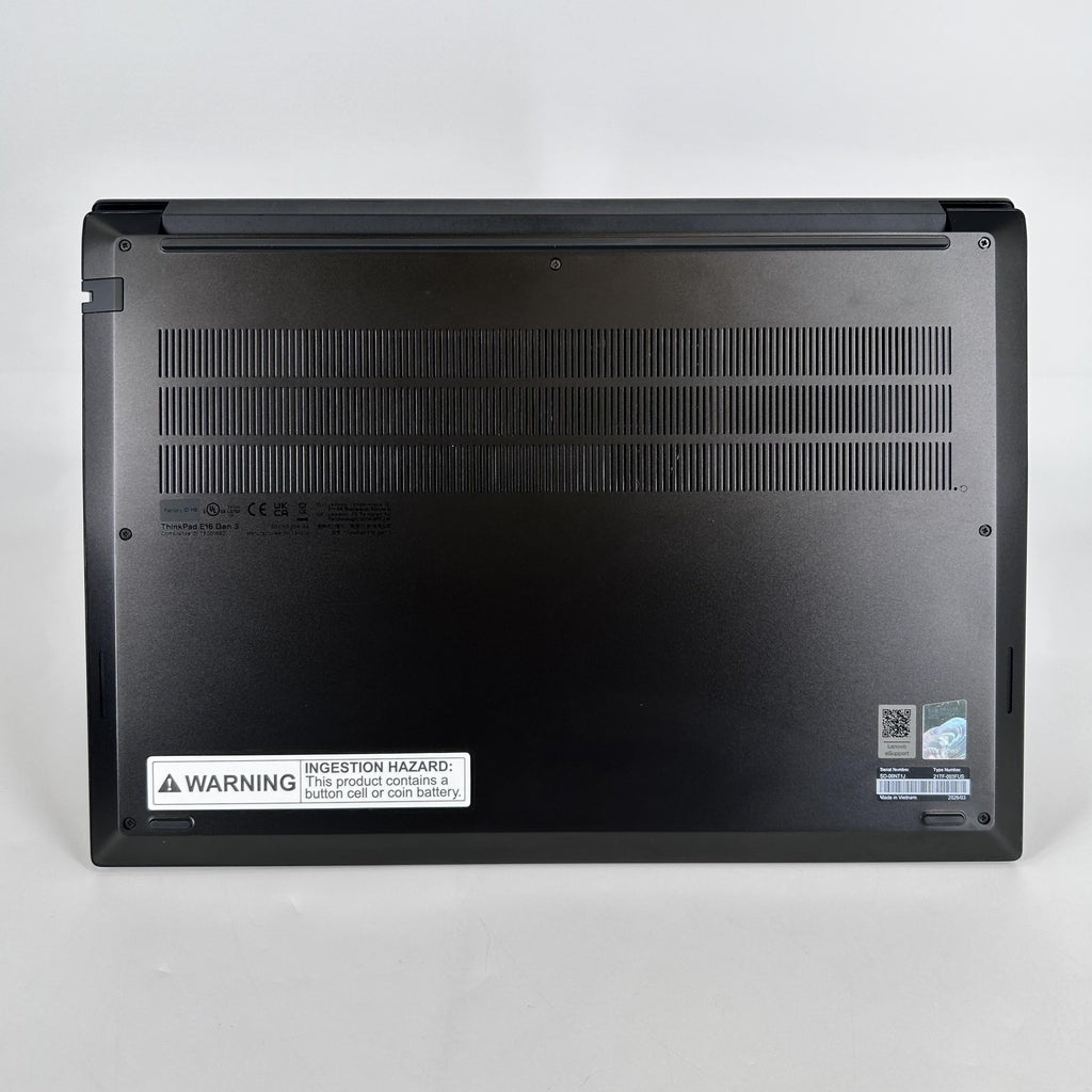 Lenovo ThinkPad E16 Gen 3 Black 2.5 GHz Intel Core 7 Series 2 16GB RAM 512GB Solid State Drive