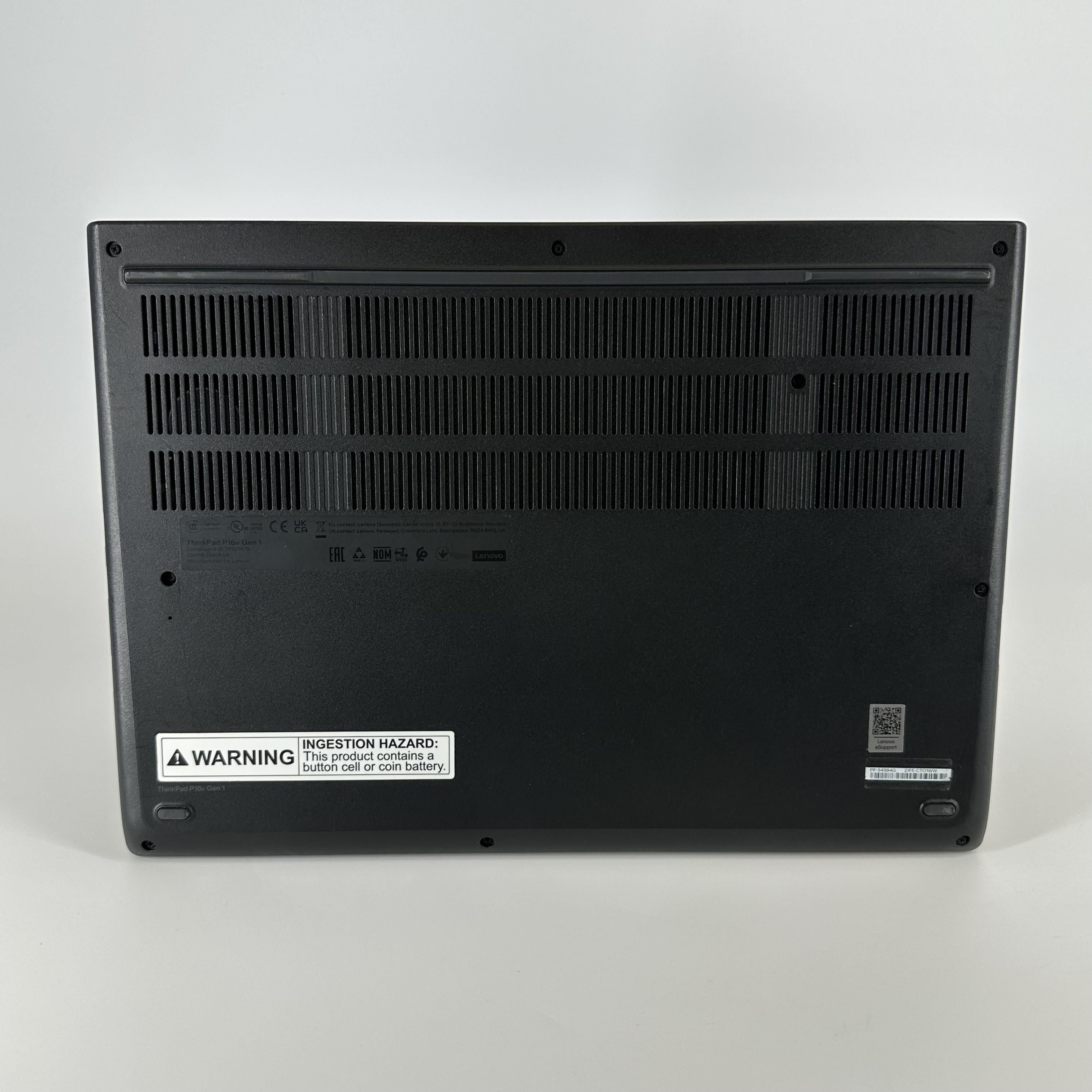 Lenovo ThinkPad P16v Gen 1 Black 3.8 GHz AMD Ryzen 7 Pro 7840HS 16GB RAM 256GB Solid State Drive