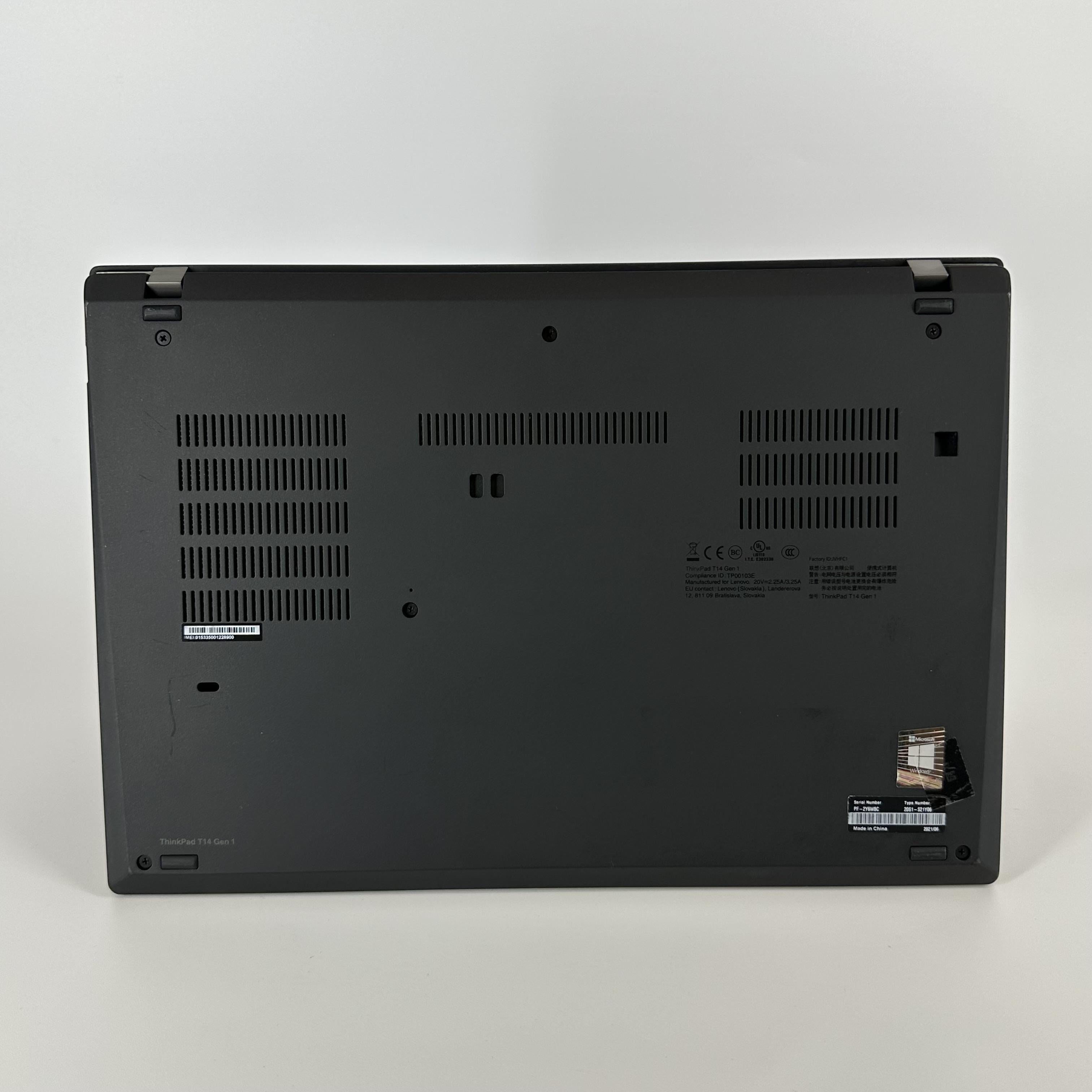Lenovo ThinkPad T14 Gen 1 Black 1.8 GHz Intel Core i7 10th Gen. 48GB RAM 512GB Solid State Drive