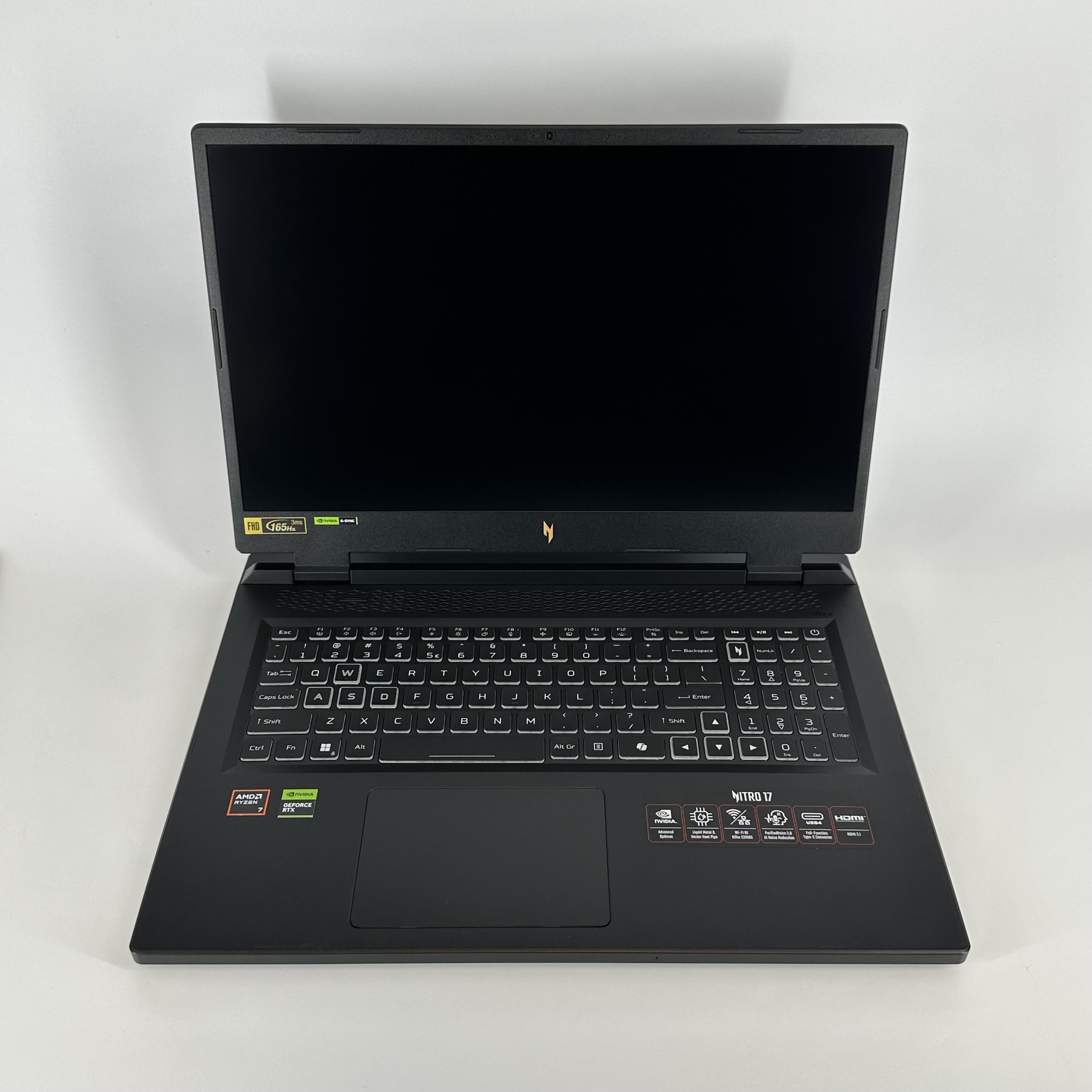 Acer Nitro 17 Black 3.8 GHz AMD Ryzen 7 8845HS 16GB RAM 1TB Solid State Drive NVIDIA GeForce RTX 4060 8 GB