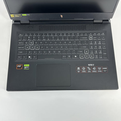 Acer Nitro 17 Black 3.8 GHz AMD Ryzen 7 8845HS 16GB RAM 1TB Solid State Drive NVIDIA GeForce RTX 4060 8 GB