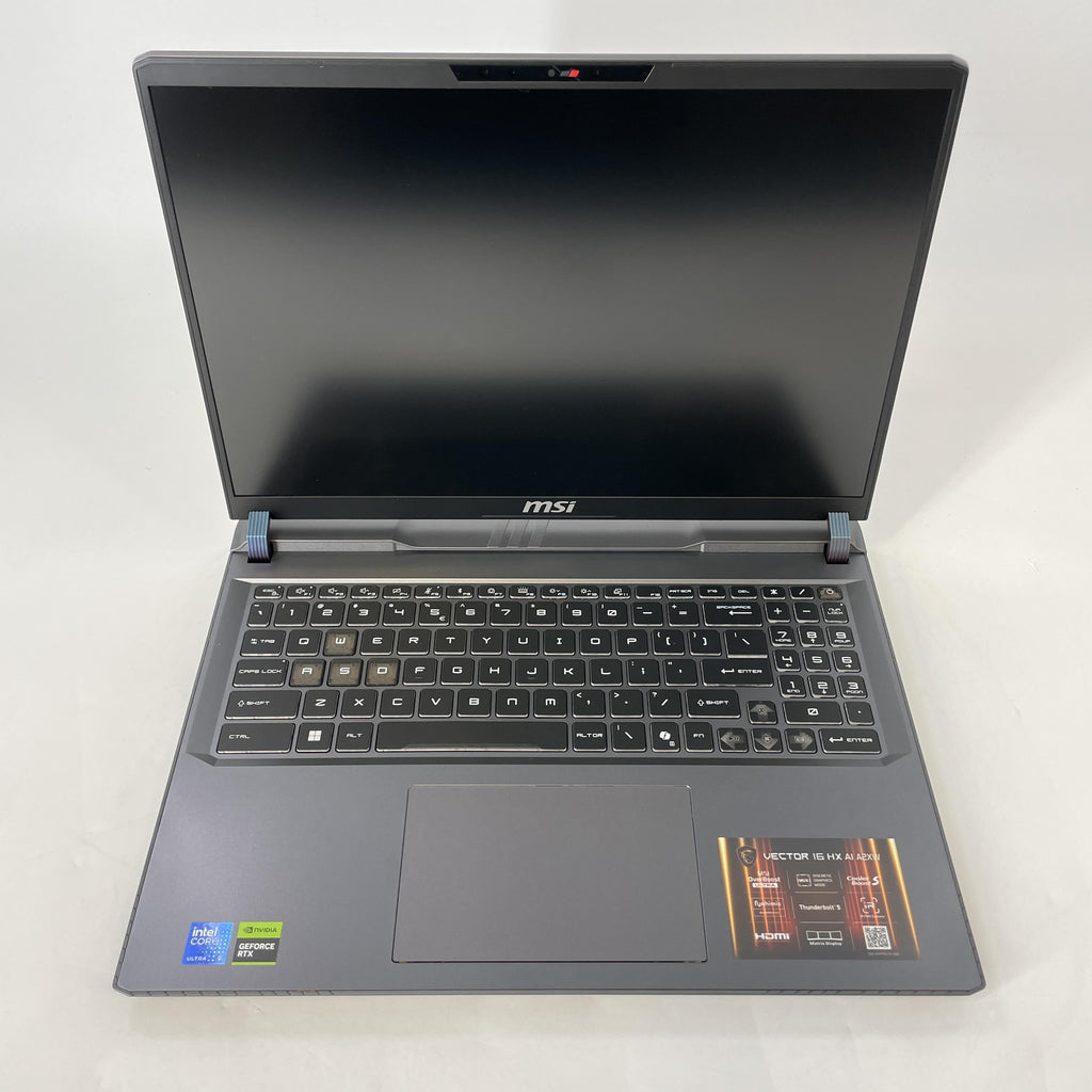 MSI Vector 16 HX AI 16 Black 2.7 GHz Intel Core Ultra 9 Series 2 32GB RAM 1TB Solid State Drive NVIDIA GeForce RTX 5070 8 GB