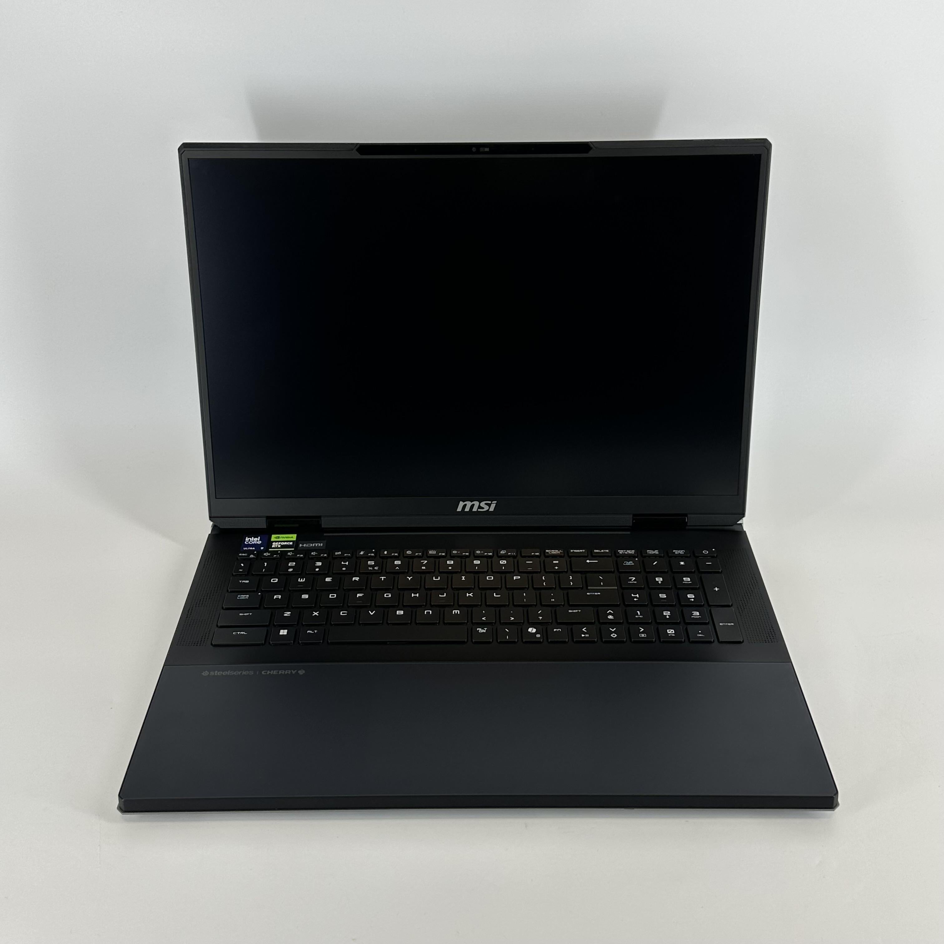 MSI Titan 18 HX AI 18 Black 2.8 GHz Intel Core Ultra 9 Series 2 64GB RAM 4TB Solid State Drive 2TB Solid State Drive NVIDIA GeForce RTX 5090 24 GB