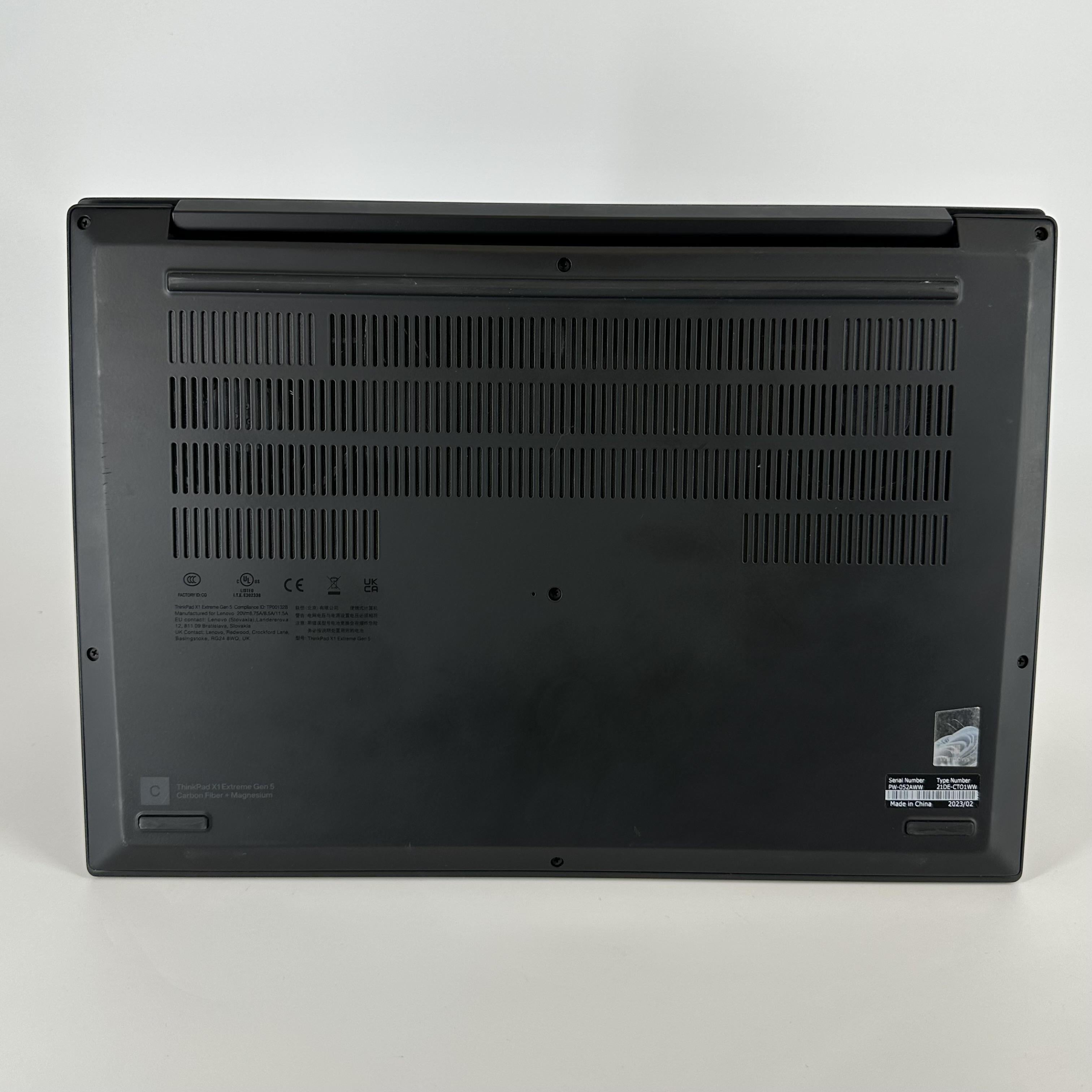 Lenovo ThinkPad X1 Extreme Gen 5 16 Black 2.3 GHz Intel Core i7 12th Gen. 64GB RAM 512GB Solid State Drive NVIDIA GeForce RTX 3050 Ti 4 GB