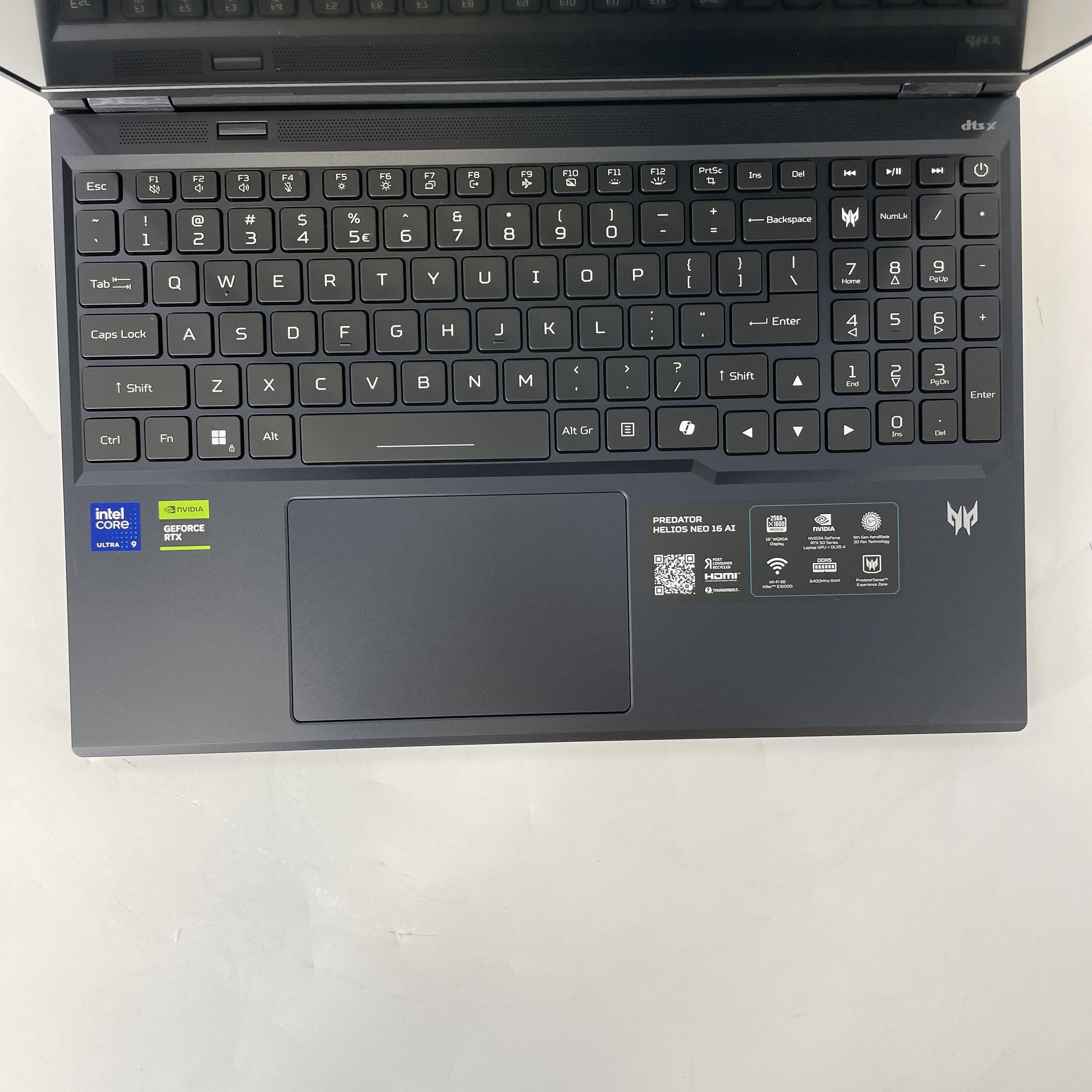 Acer Predator Helios Neo 16 AI 16 Blue 2.7 GHz Intel Core Ultra 9 Series 2 16GB RAM 1TB Solid State Drive NVIDIA GeForce RTX 5070 Ti 12 GB