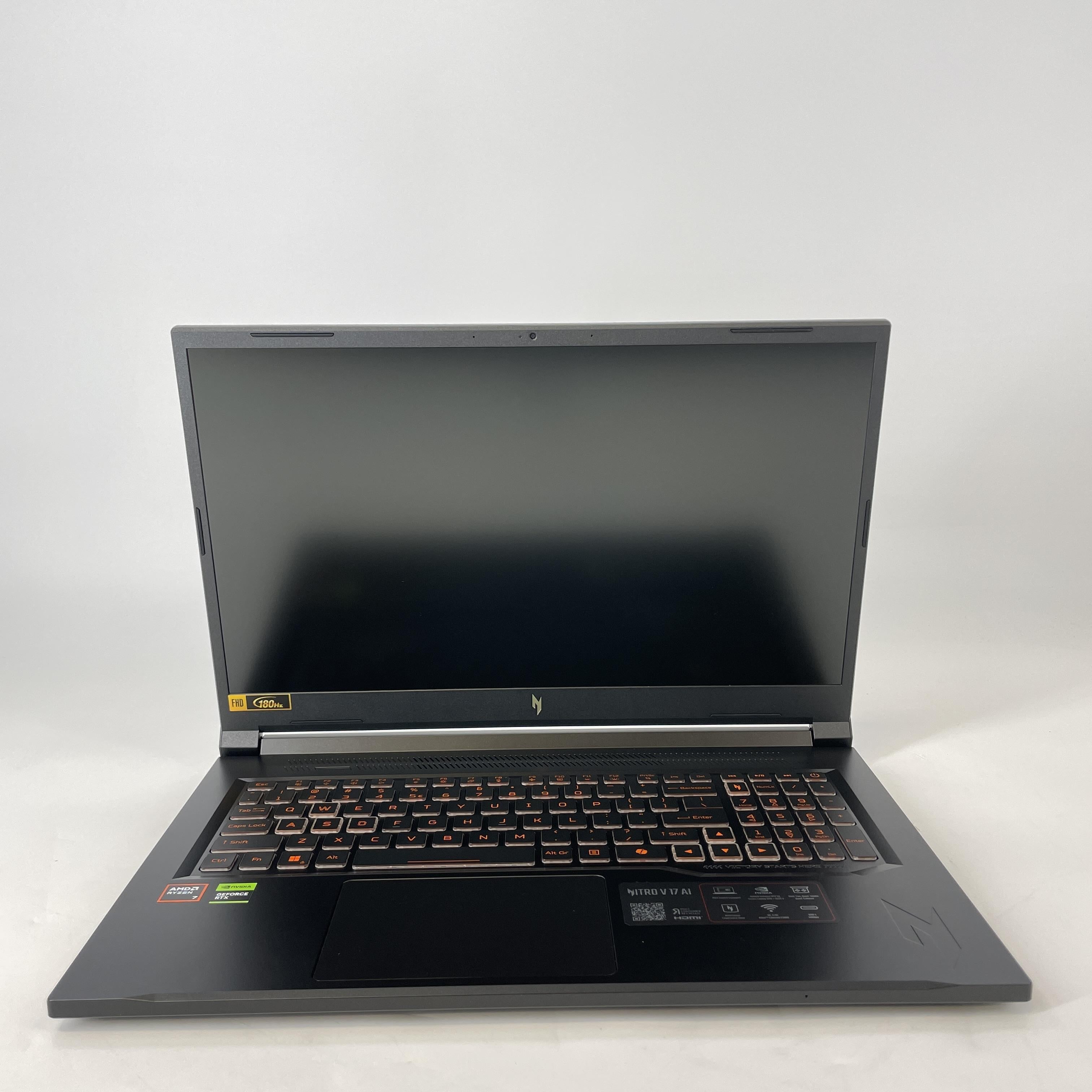 Acer Nitro V 17 AI Black 3.8 GHz AMD Ryzen 7 260 16GB RAM 1TB Solid State Drive NVIDIA GeForce RTX 5060 8 GB