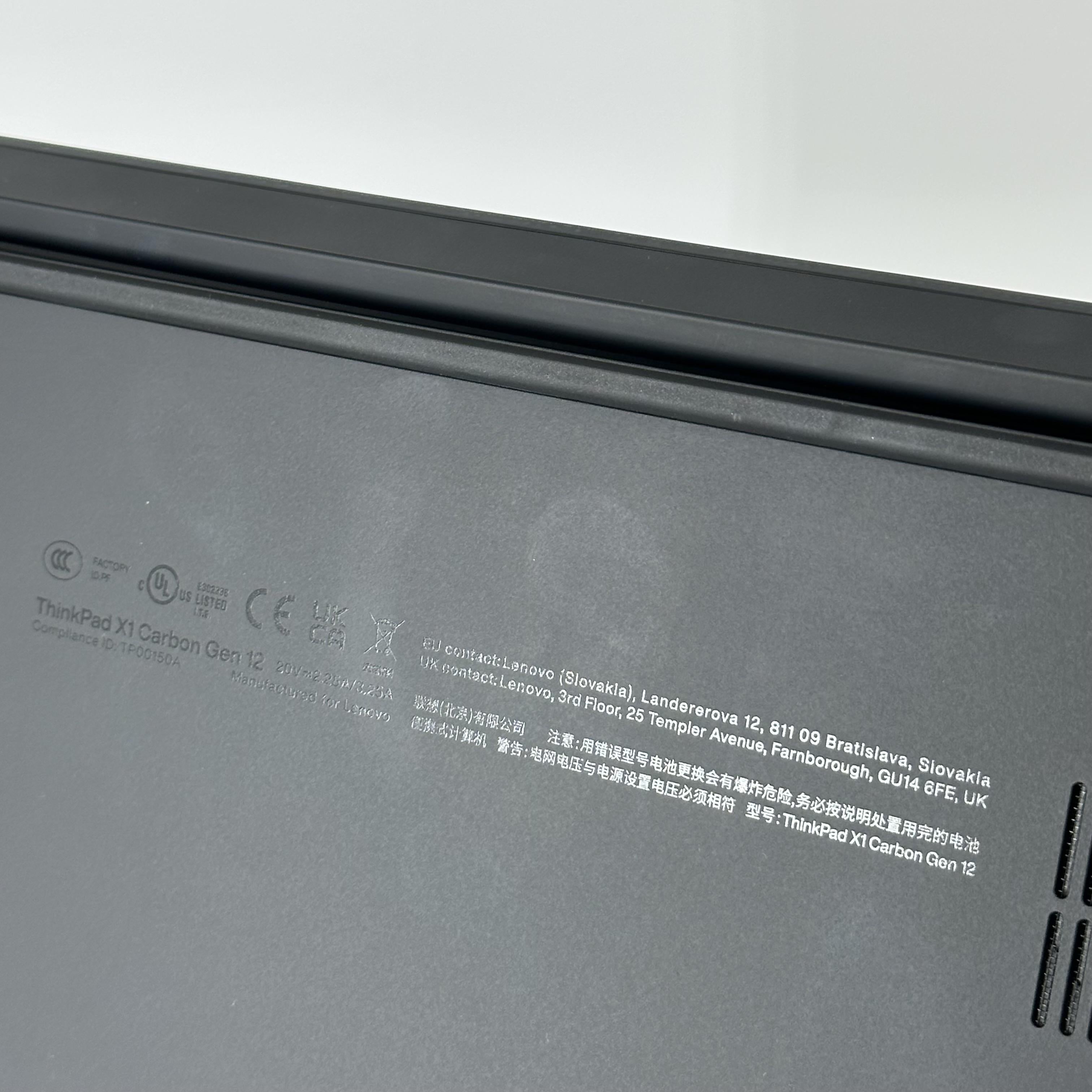 Lenovo ThinkPad X1 Carbon Gen 12 14 Black 1.4 GHz Intel Core Ultra 7 16GB RAM 1TB Solid State Drive