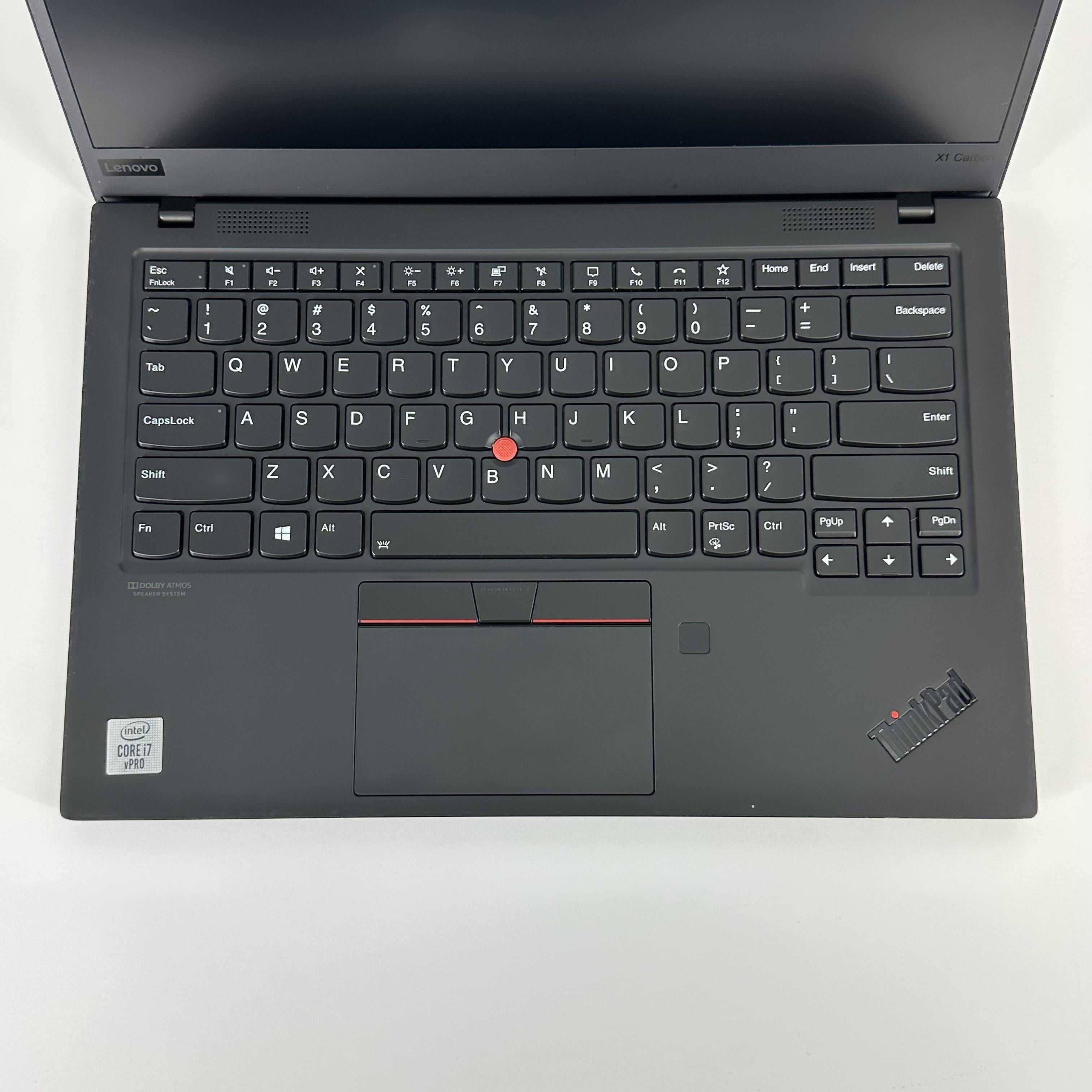 Lenovo ThinkPad X1 Carbon Gen 8 14 Black 1.8 GHz Intel Core i7 10th Gen. 16GB RAM 512GB Solid State Drive