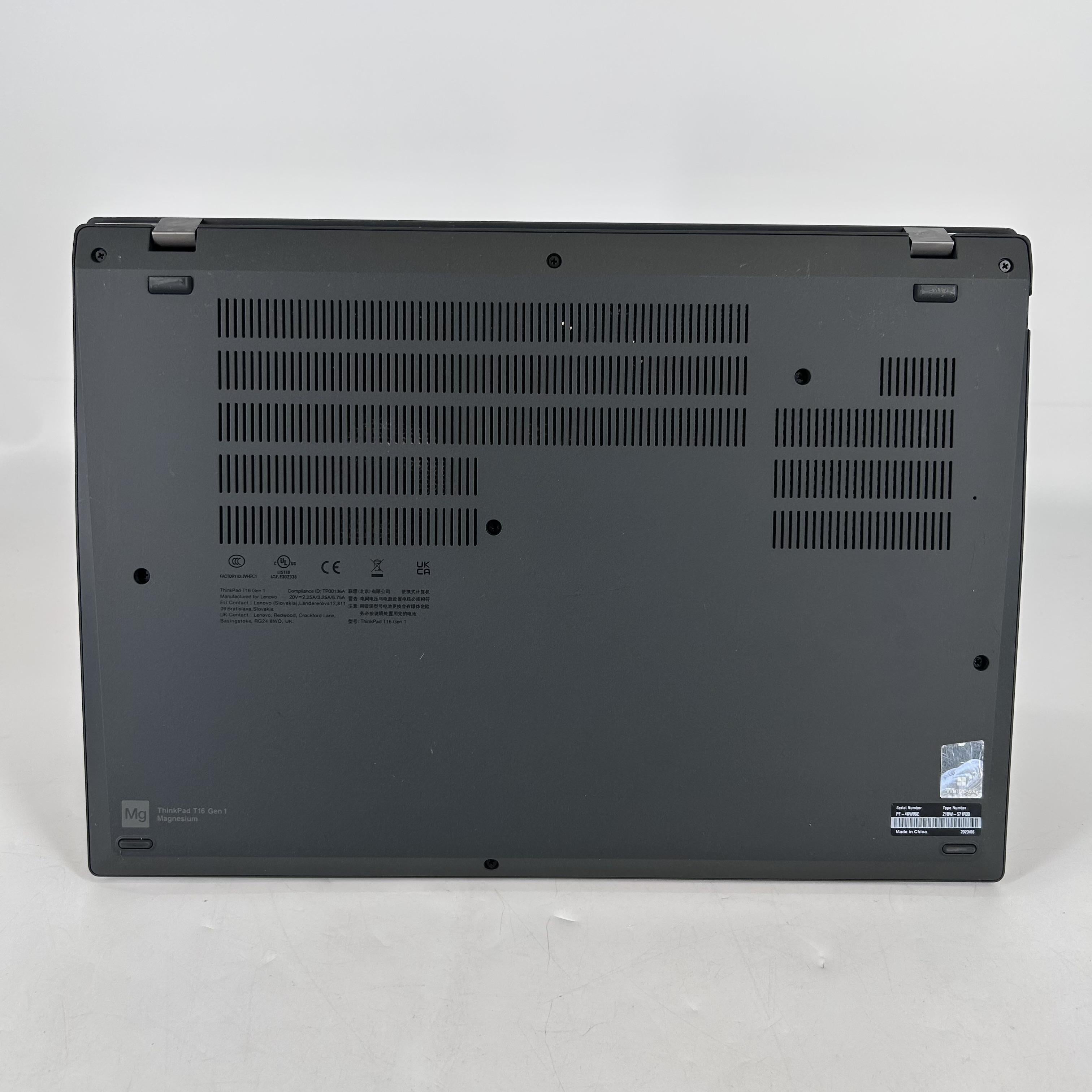 Lenovo ThinkPad T16 Gen 1 Gray 2.2 GHz Intel Core i7 12th Gen. 16GB RAM 512GB Solid State Drive