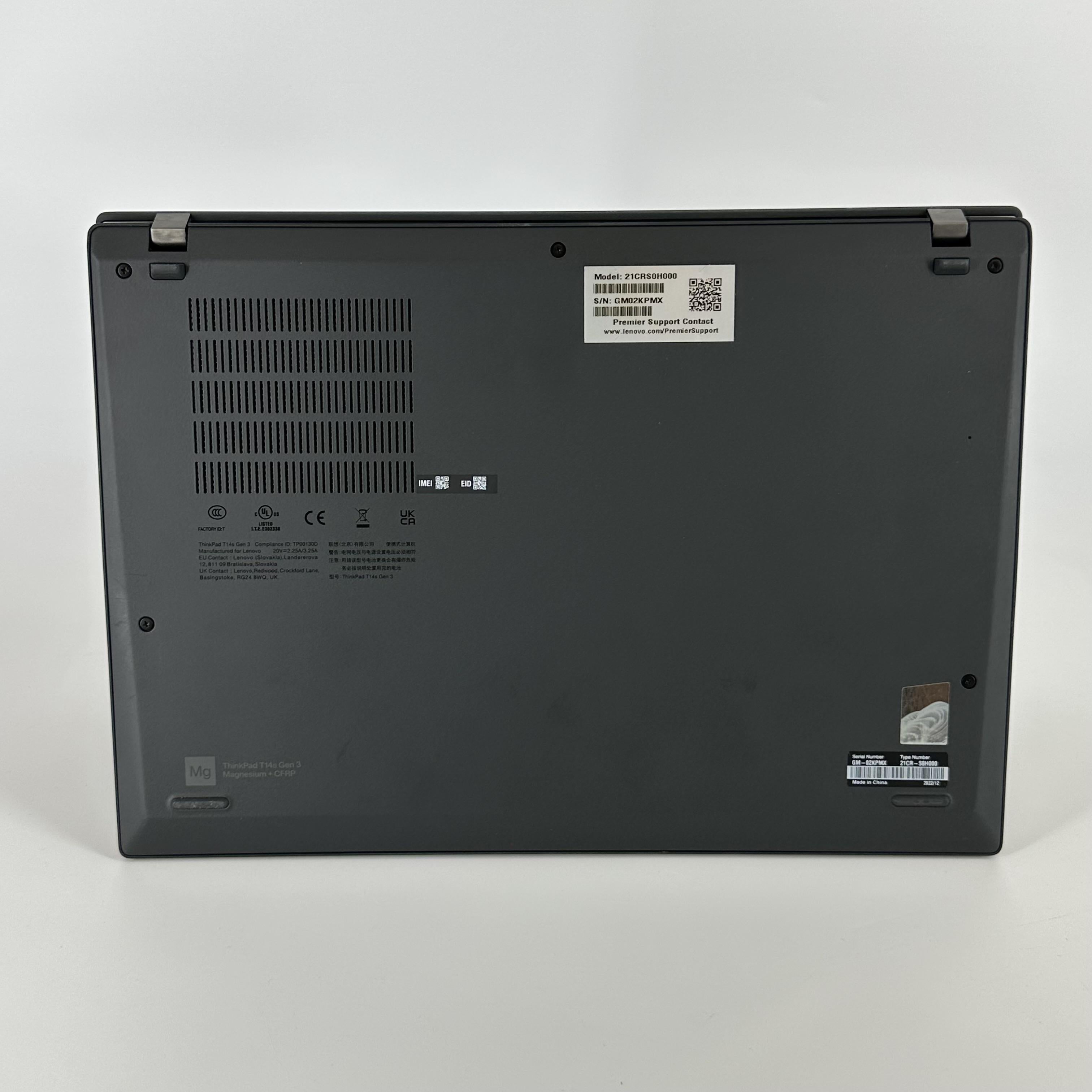 Lenovo ThinkPad T14s Gen 3 Gray 2.9 GHz AMD Ryzen 5 Pro 6650U 32GB RAM 512GB Solid State Drive
