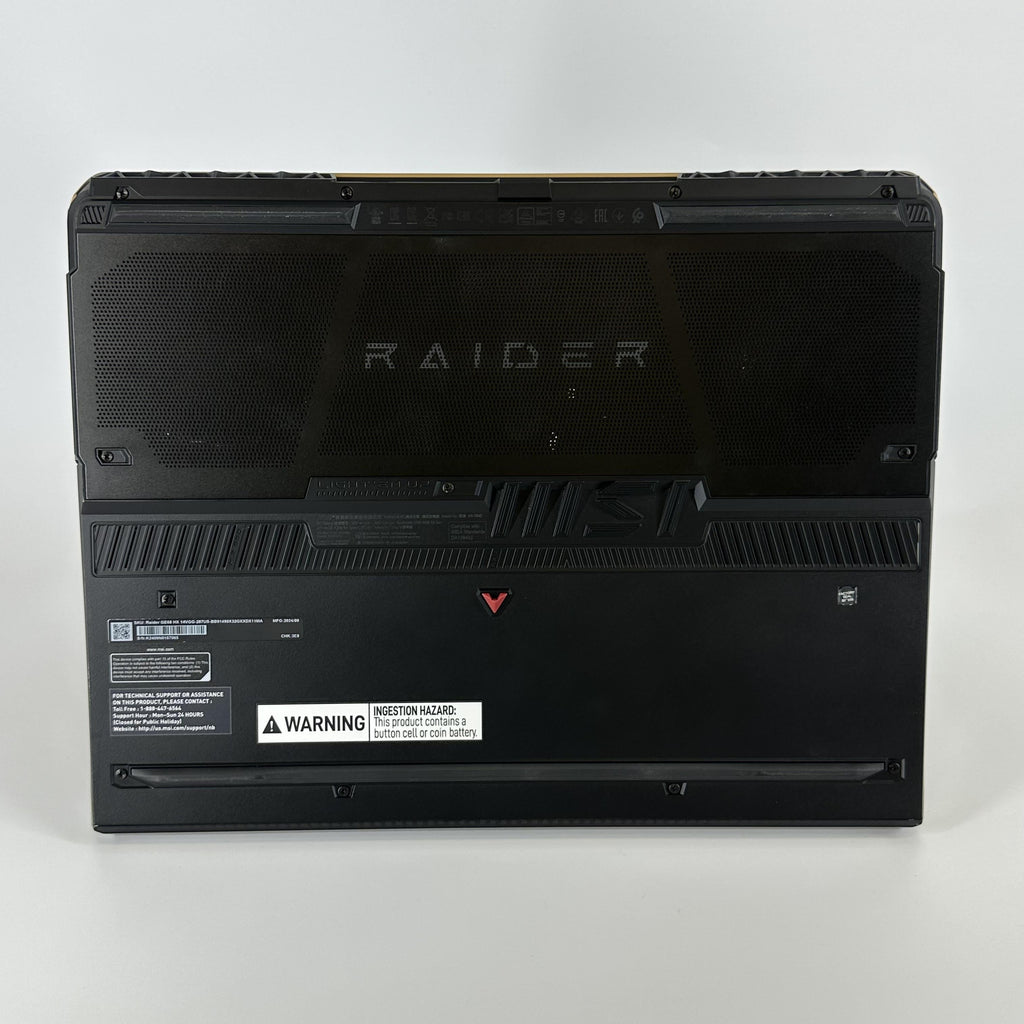 MSI Raider GE68 HX 16 Black 2.2 GHz Intel Core i9 14th Gen. 32GB RAM 1TB Solid State Drive NVIDIA GeForce RTX 4070 8 GB