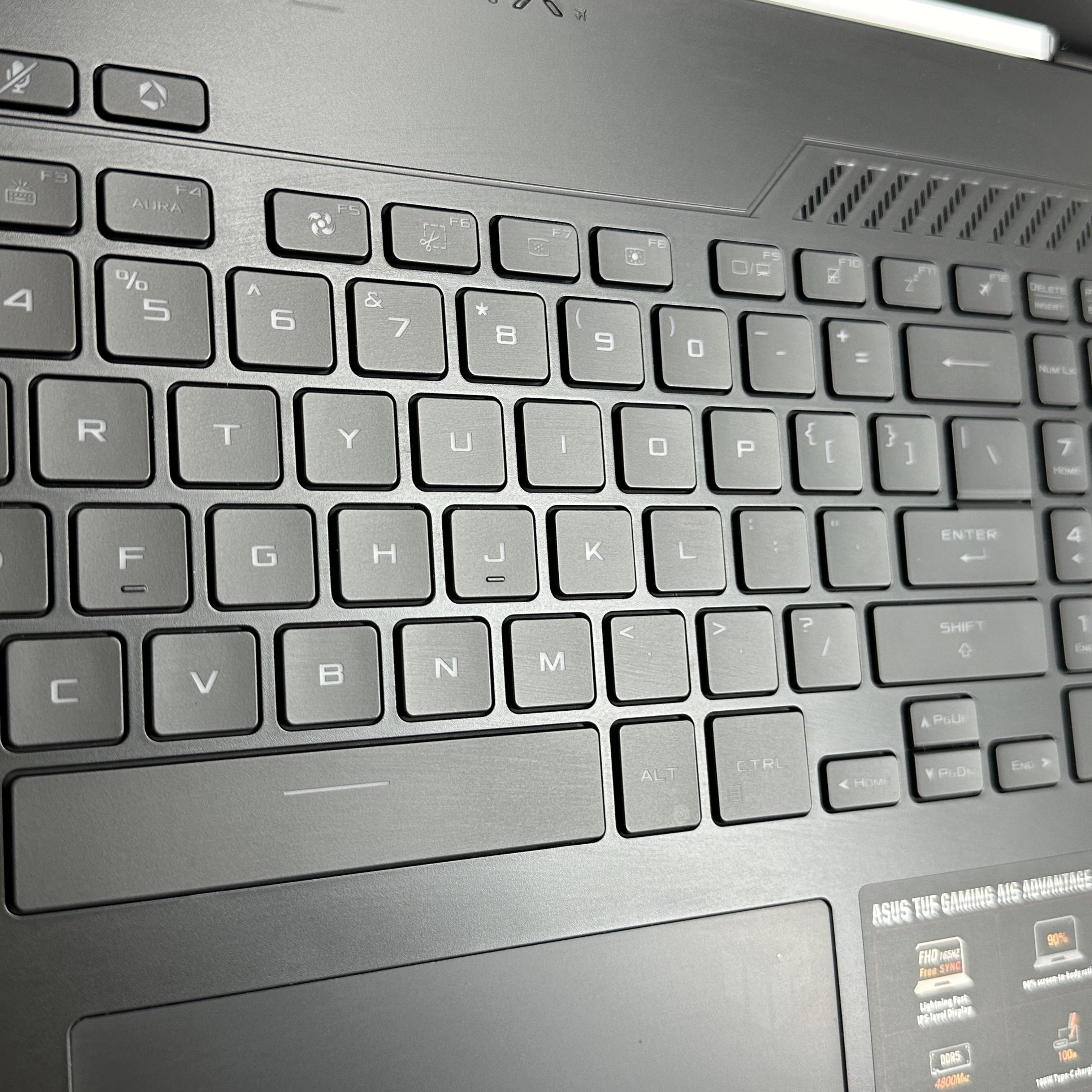 Asus TUF A16 16 Black 3.2 GHz AMD Ryzen 7 7735HS 16GB RAM 1TB Solid State Drive AMD Radeon RX 7700S 8 GB